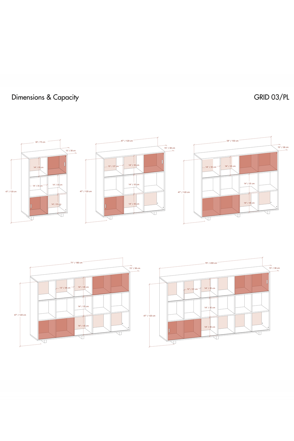Grid 03 Plex Masif Ahşap Raf - 5
