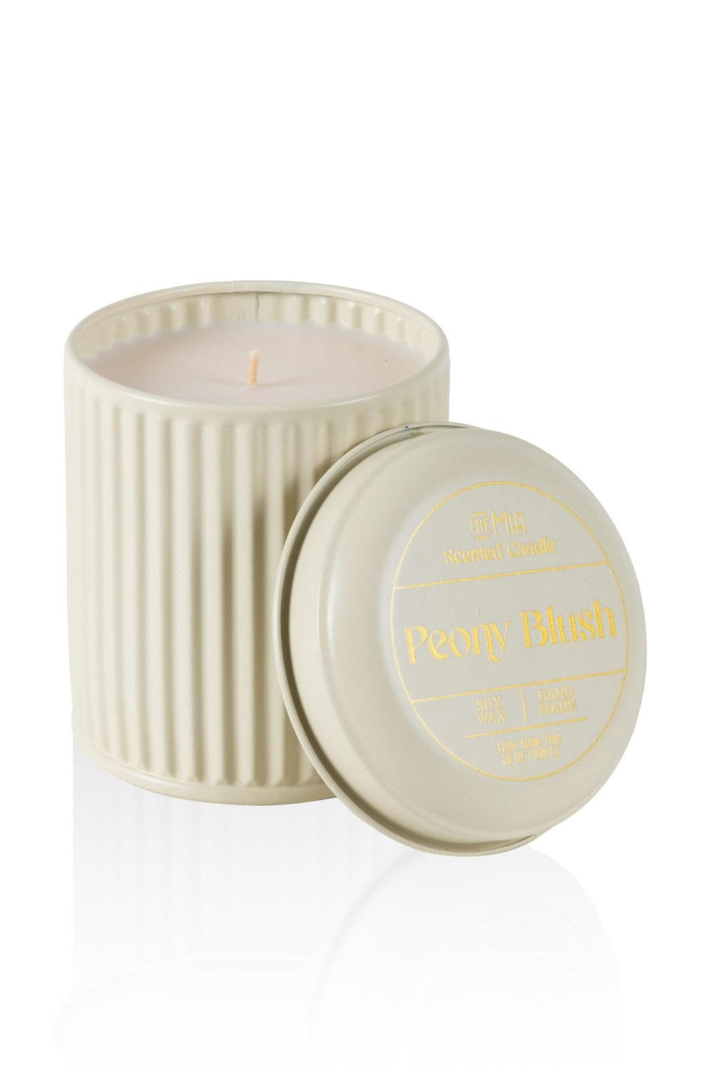 Calm Peony Blush Kokulu Kapaklı Mum, Krem, 830 Gr, 12 X 10 Cm - 4