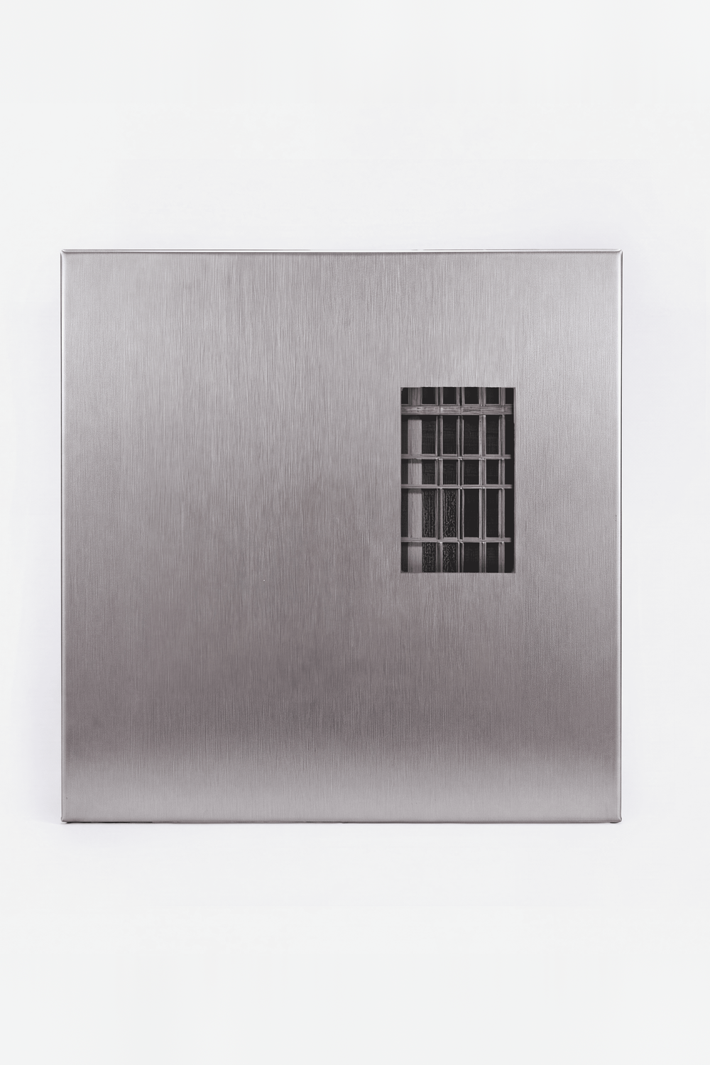 Fırçalanmış Çelik Kare Fotoğraf Paneli, 25x25 Cm - 4