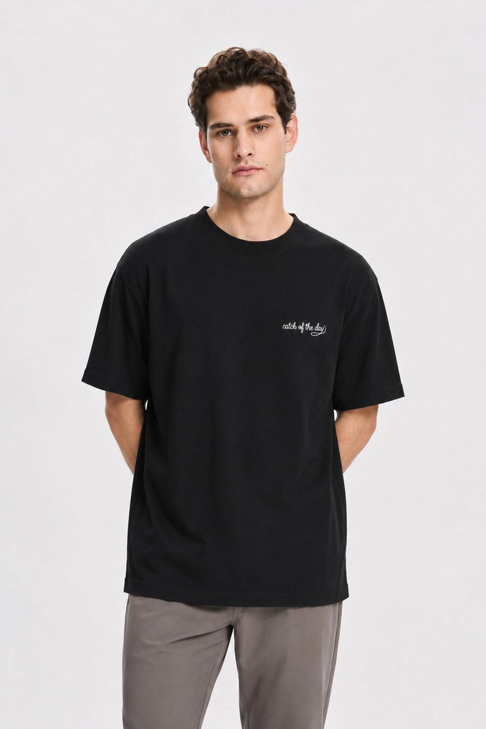 Catch Of The Day T-Shirt, Siyah - 0