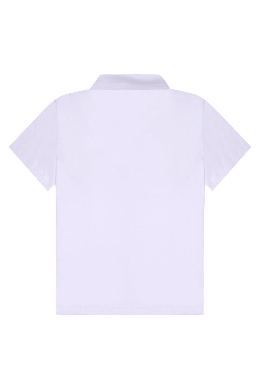 Kısa Kollu Polo T-Shirt, Beyaz - 4
