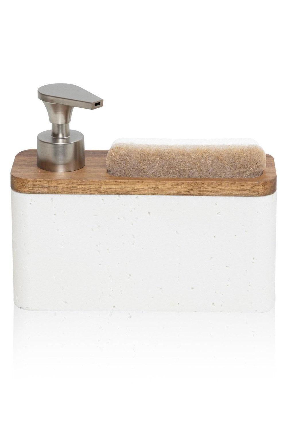 Travertine Süngerli Sıvı Sabunluk, Beyaz, 420 Ml - 1