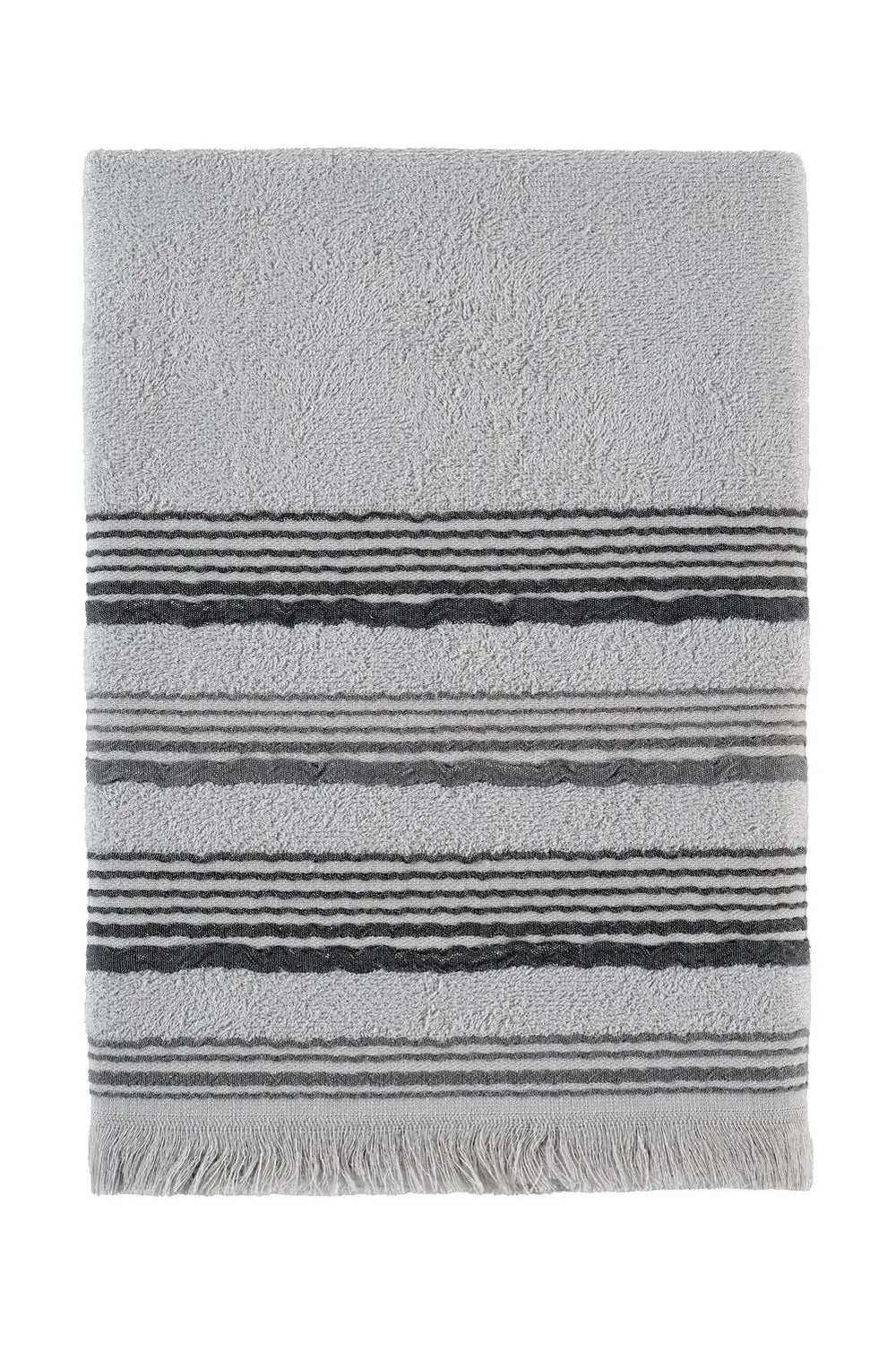 New Derin Bambu Banyo Havlusu, Pumice Stone(Açik Gri,Bej), 80 X 150 Cm - 2