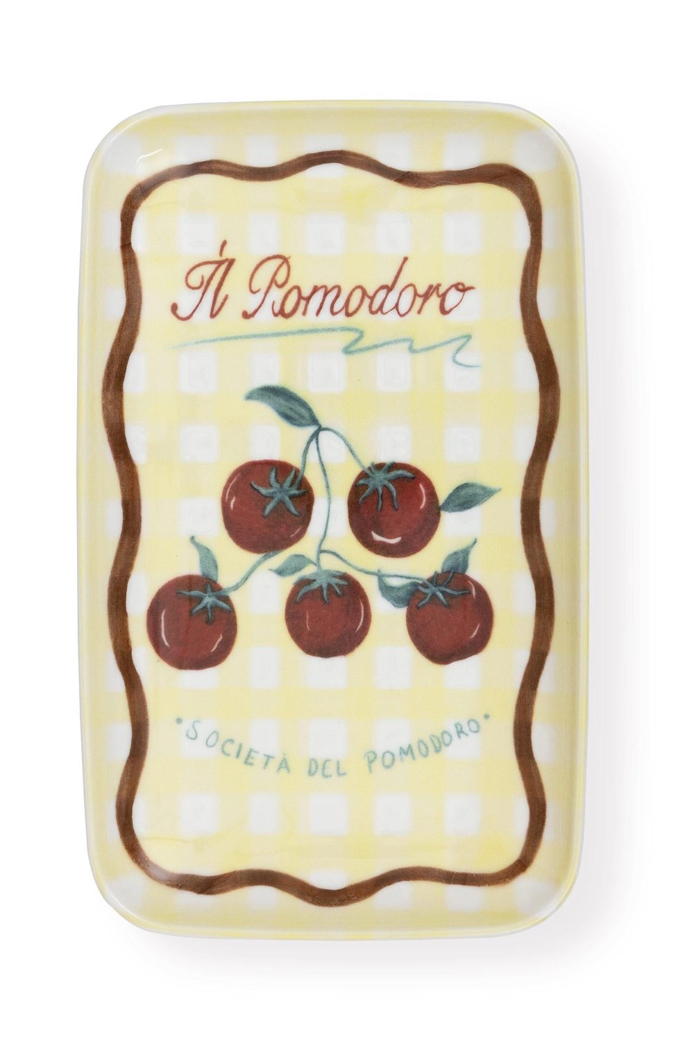 Italian Summer Seramik Dikdörtgen Servis Tabağı, 31x20 Cm - 3