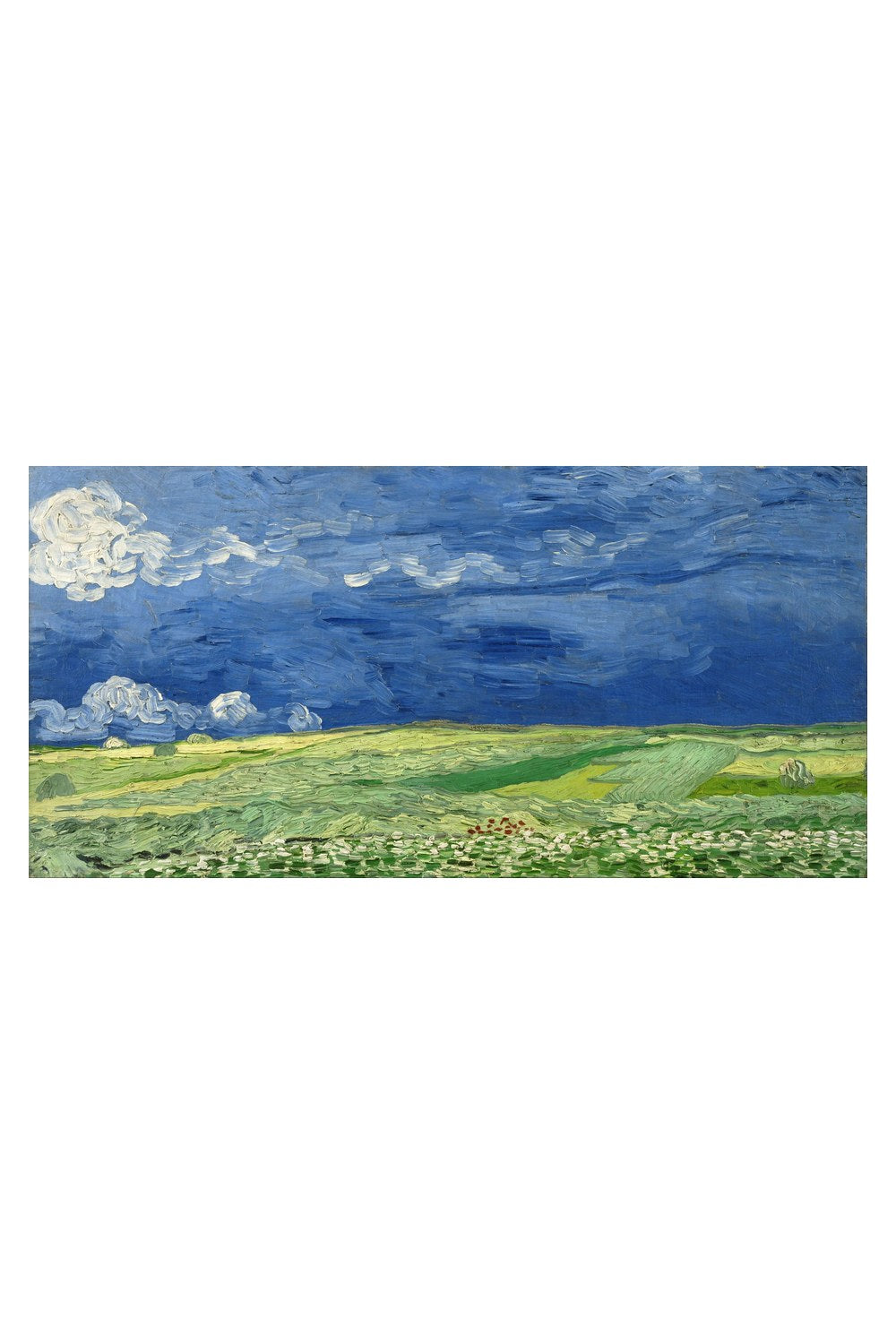 Vincent Van Gogh - Fırtına Bulutları Altında Buğday Tarlası - 4