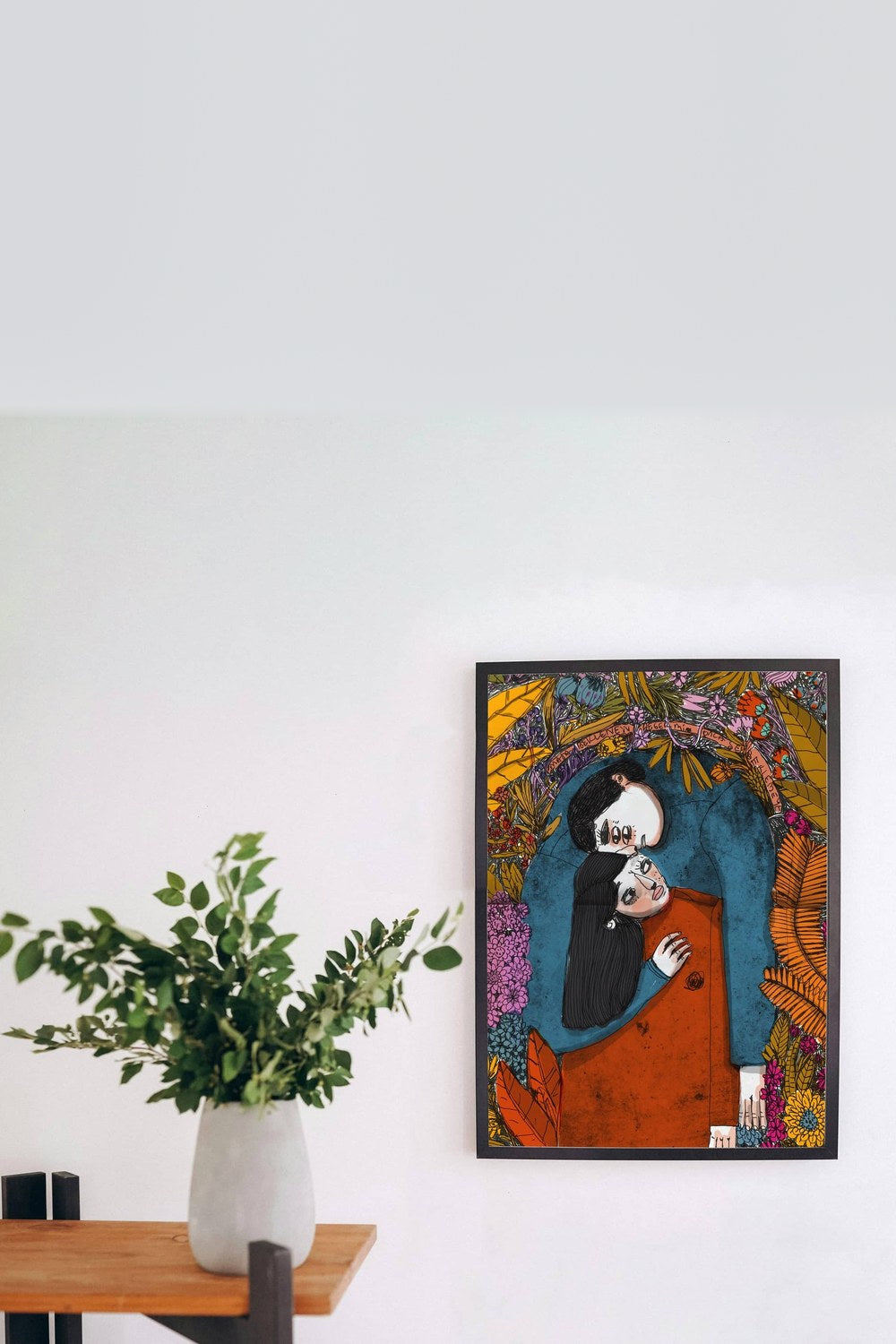Her Şey Birini Sevmekle Başlıyor - Sanat Baskısı, 21x30 Cm - 0