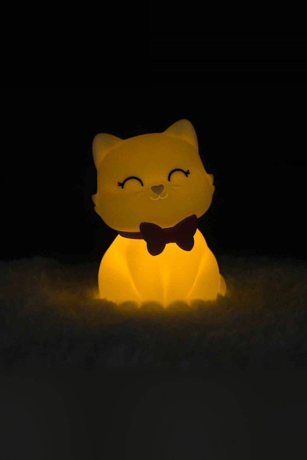Silikon Gece Lambası Kedi Tosh Beyaz - 7