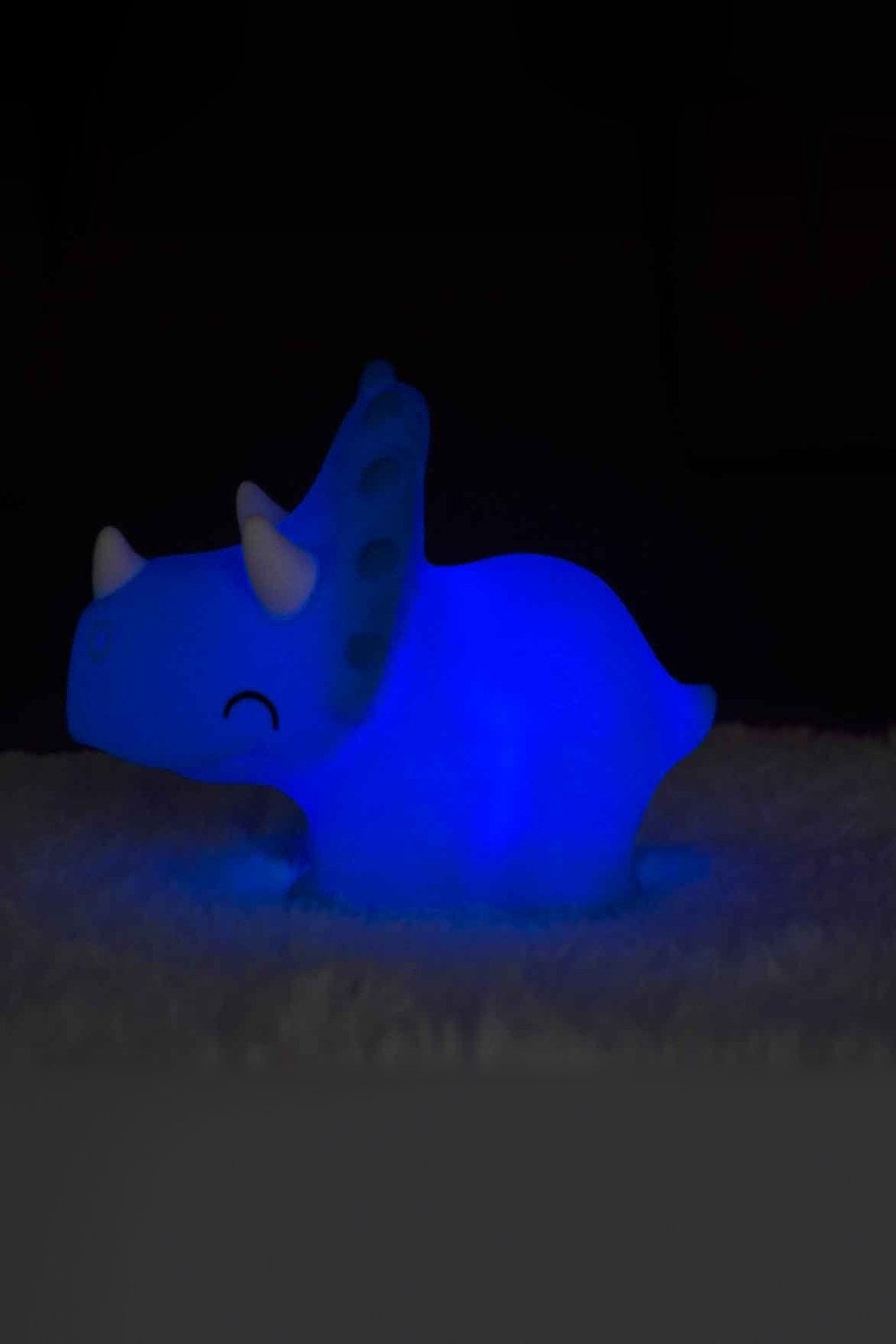 Silikon Gece Lambası Triceratops Pembe - 0