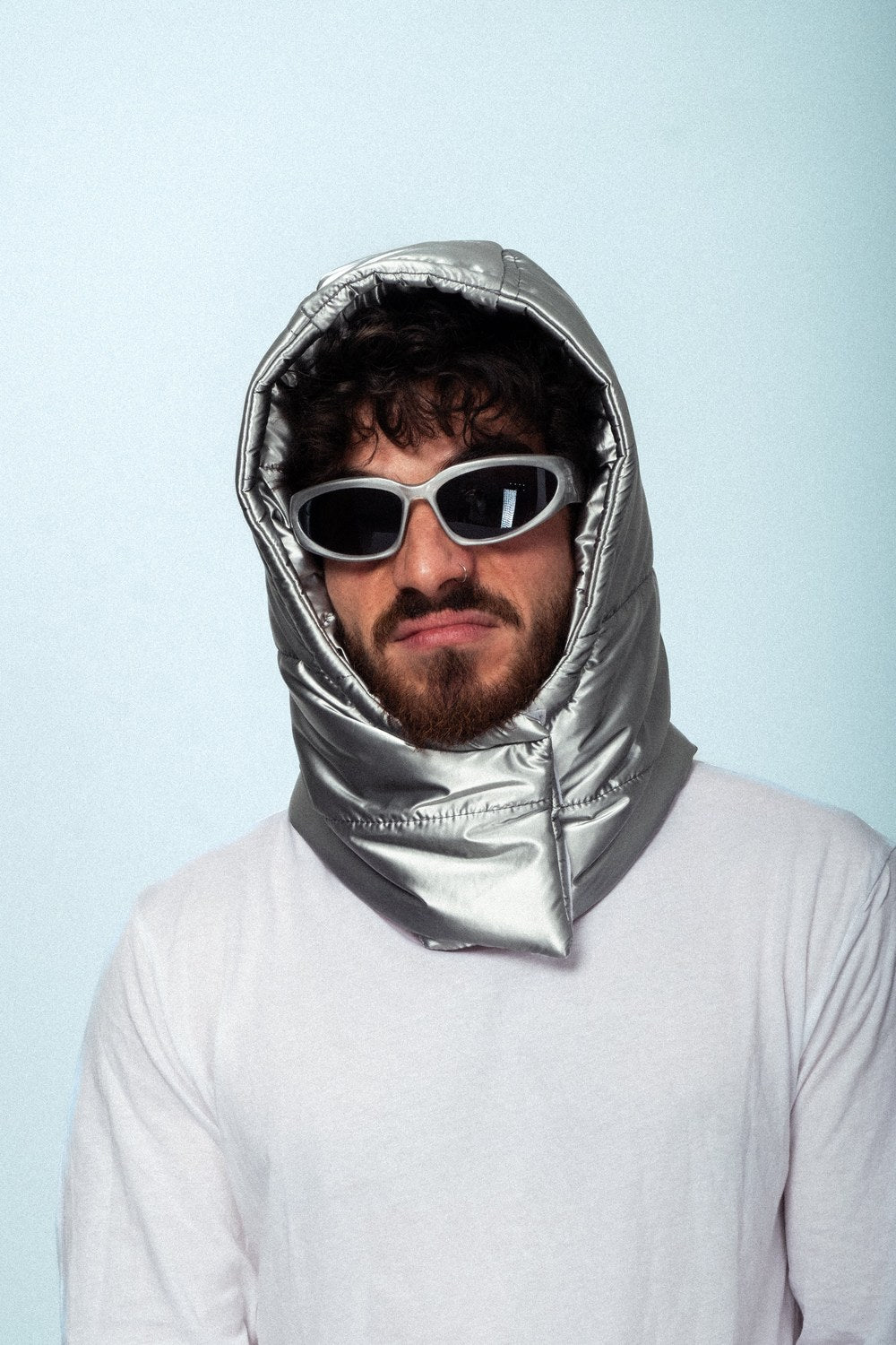 Meteoric Grey Quilted Balaclava - 0