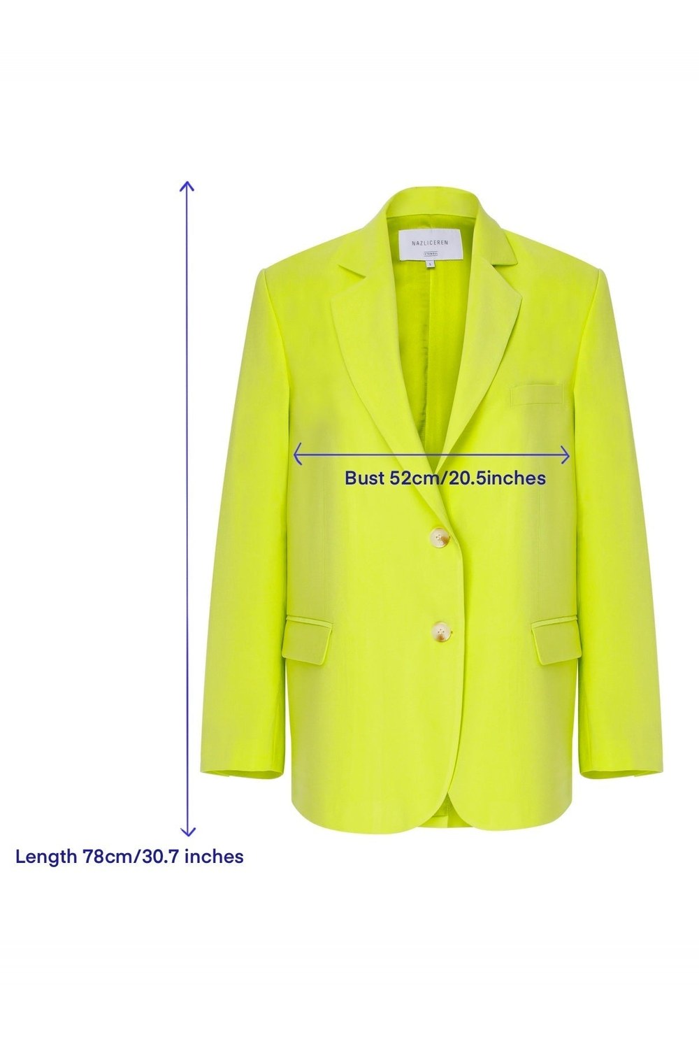 Boxy Oversize Blazer Lime - 5
