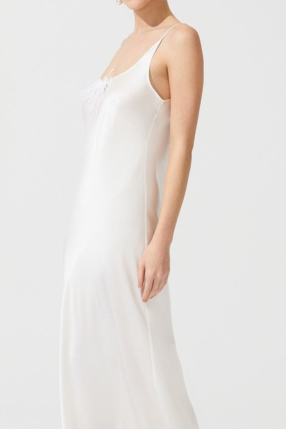 The Moon İpek Gecelik, Ekru - 3