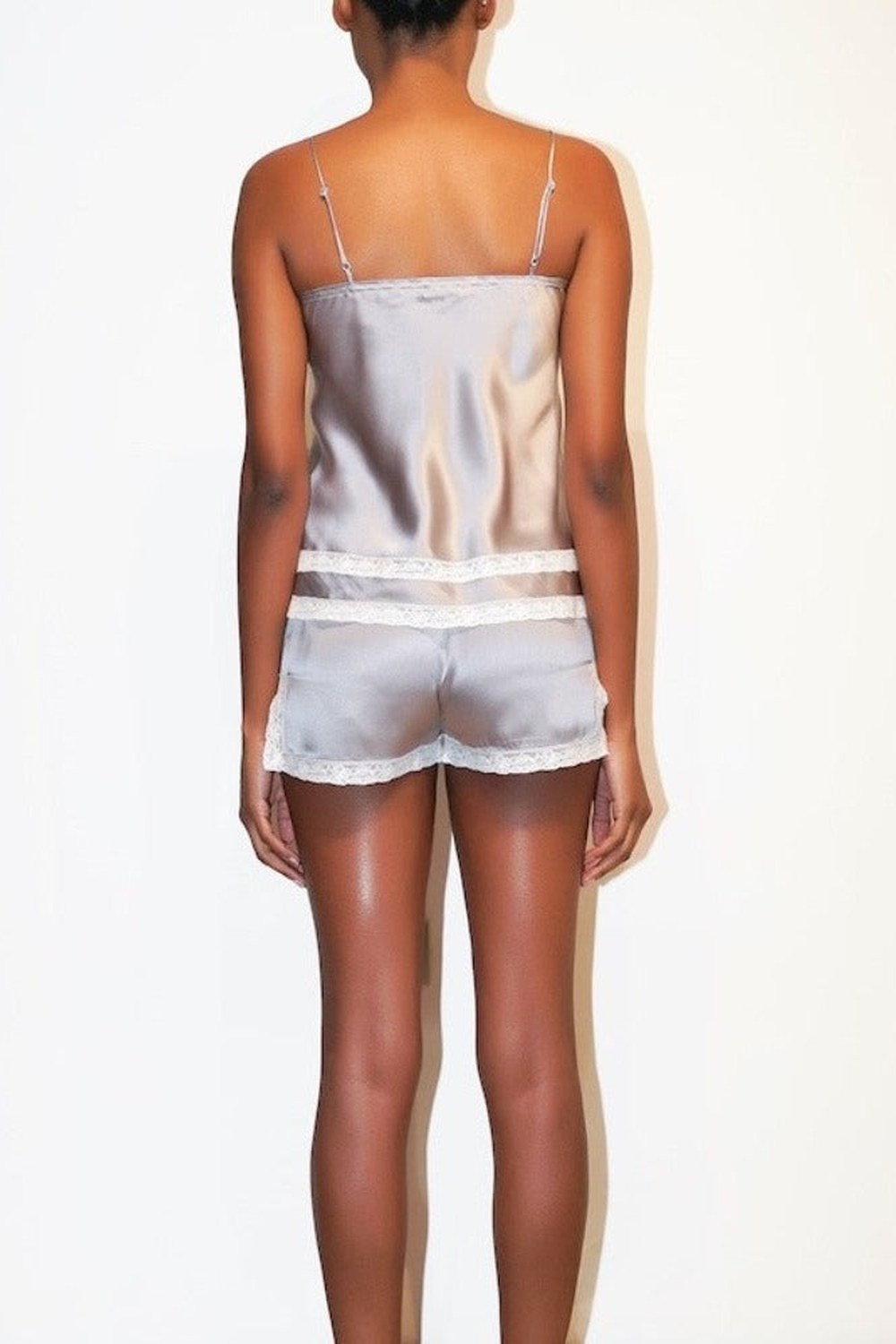 Joy Silk Babydoll Gray - 3