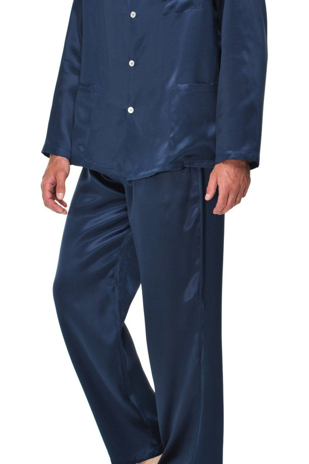 King İpek Pijama Takımı, Lacivert - 1