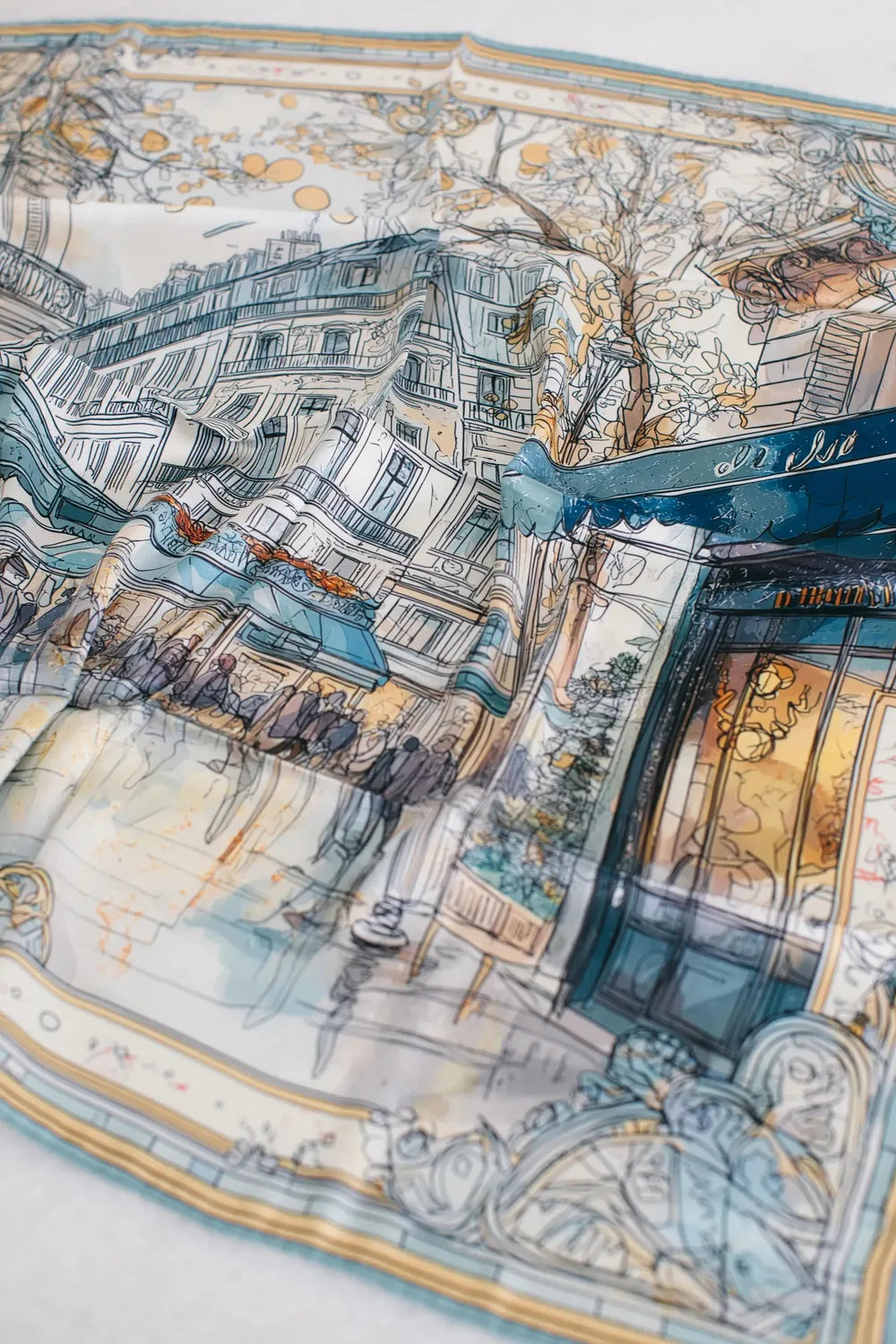 Café Saint-Germain İpek Fular - 0