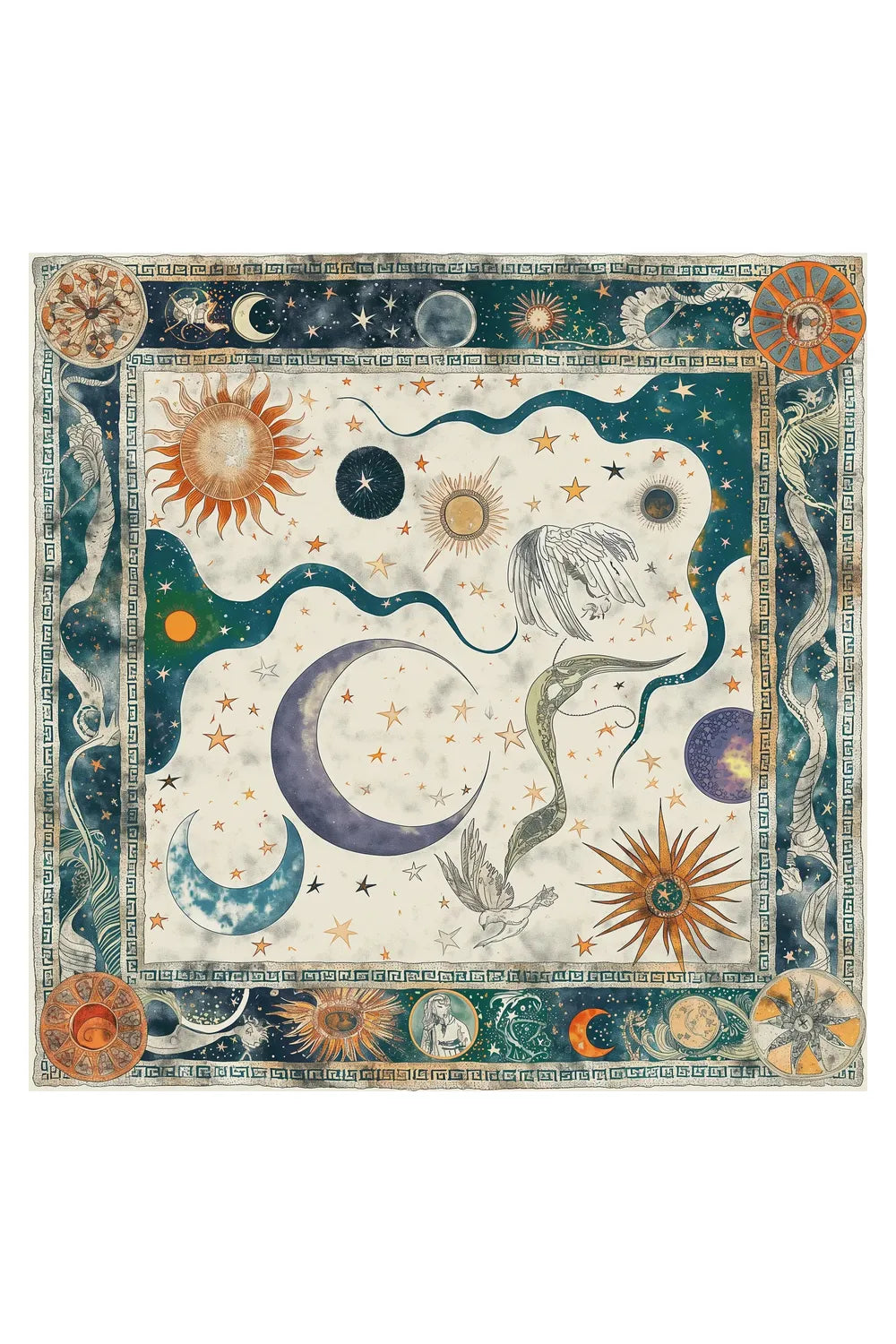 Celestial Myths İpek Fular - 4