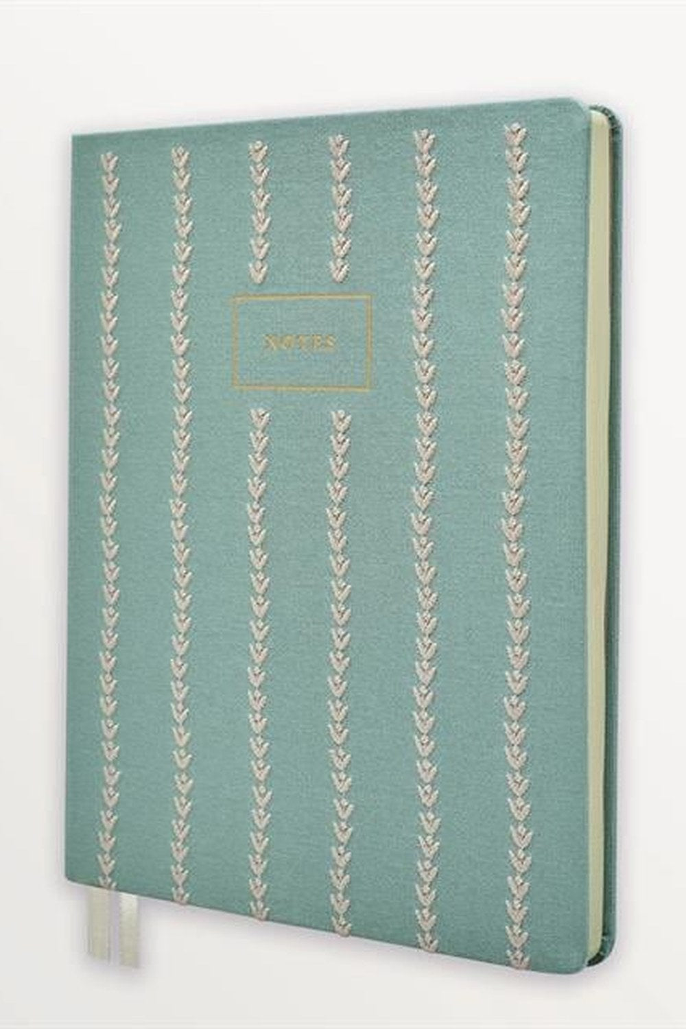 Yeşil Yaprak İşlemeli Xl Defter - 3