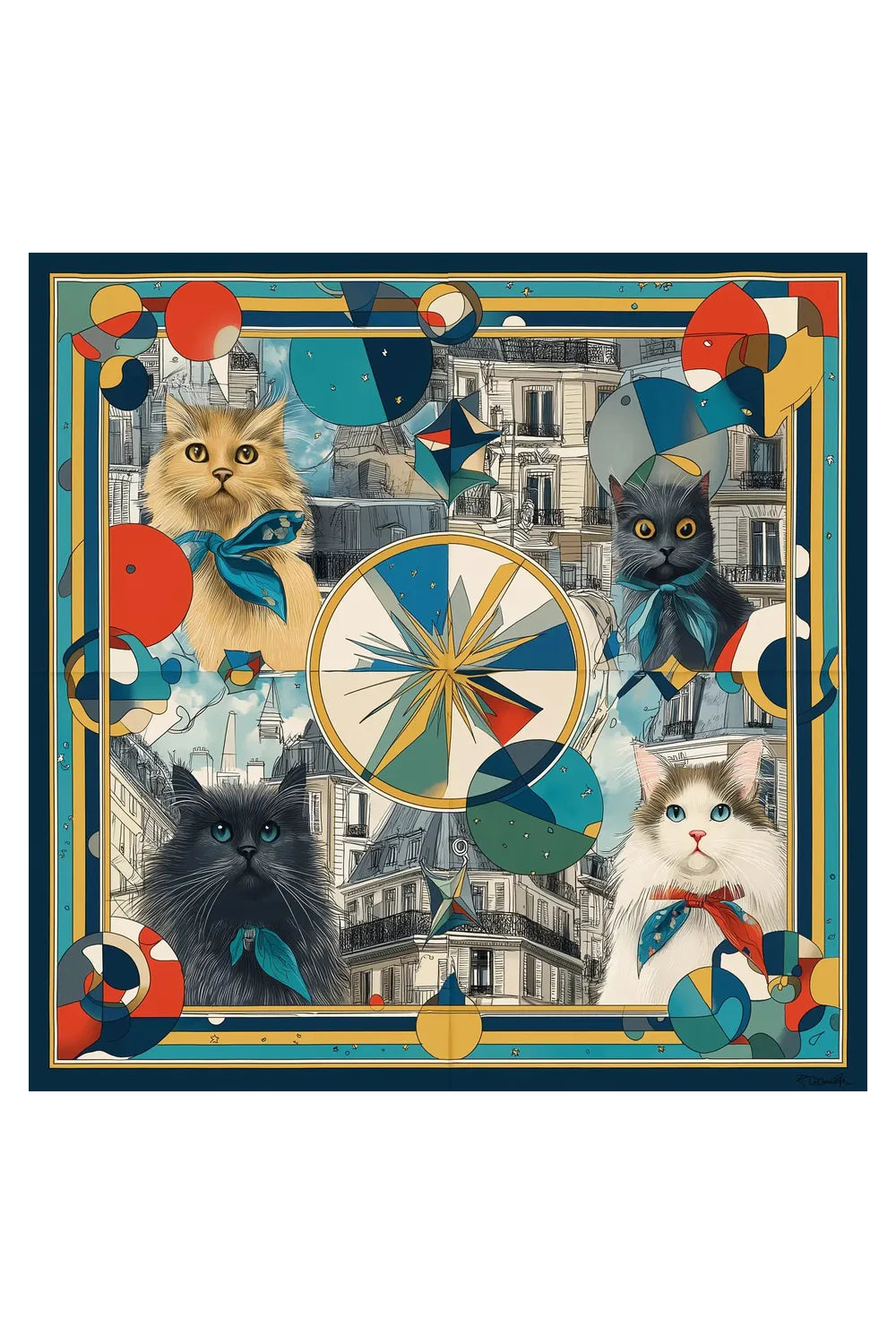 Le Cirque Des Chats İpek Fular - 2