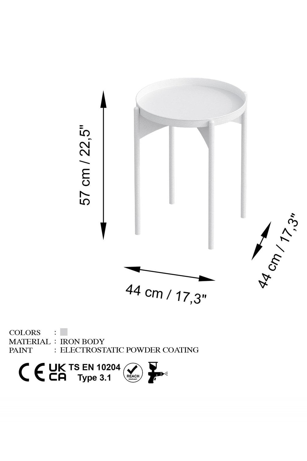 Shb-002-C Dekoratif Metal Sehpa - 5