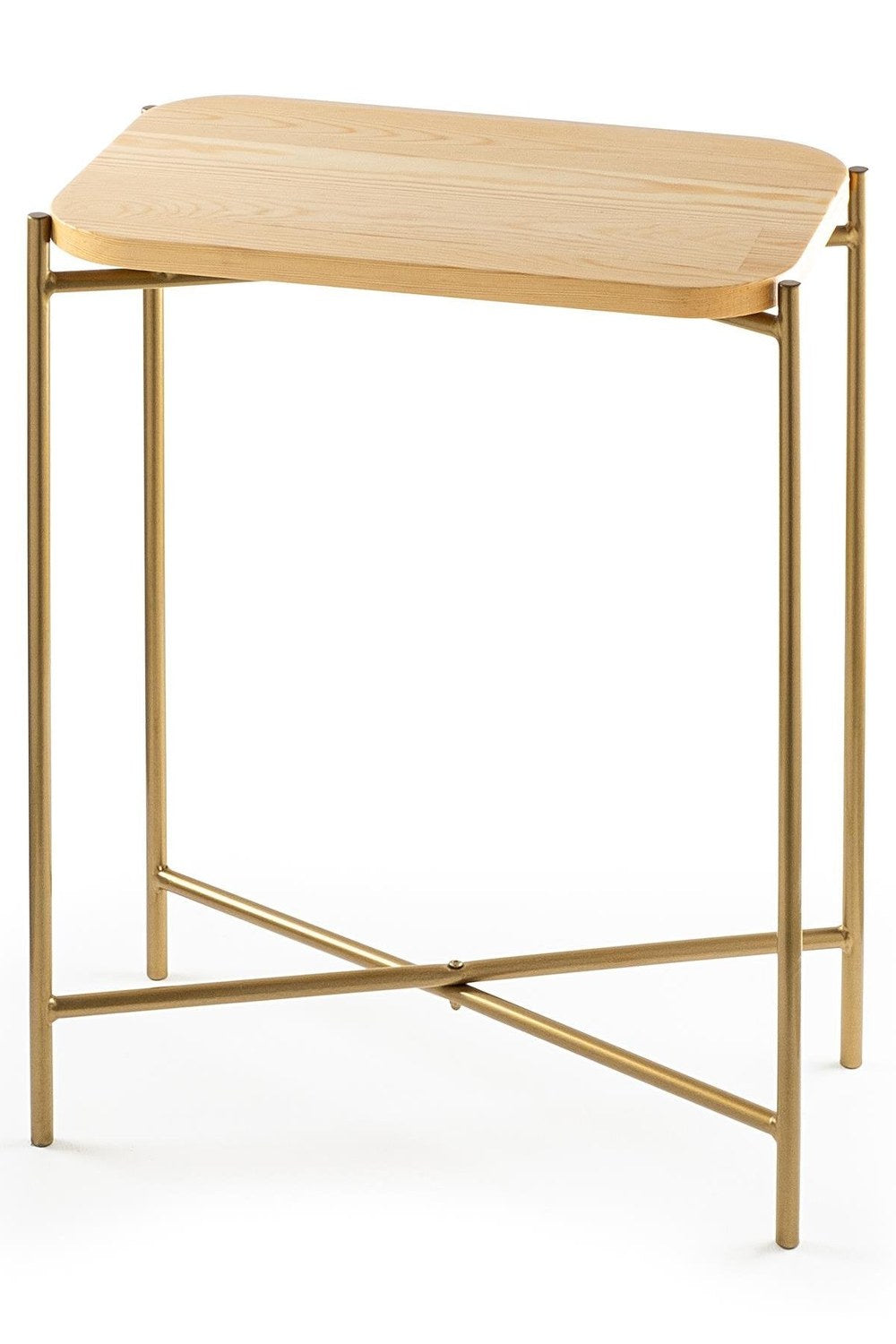 Shb-003-A Dekoratif Ahşap Metal Sehpa - 4