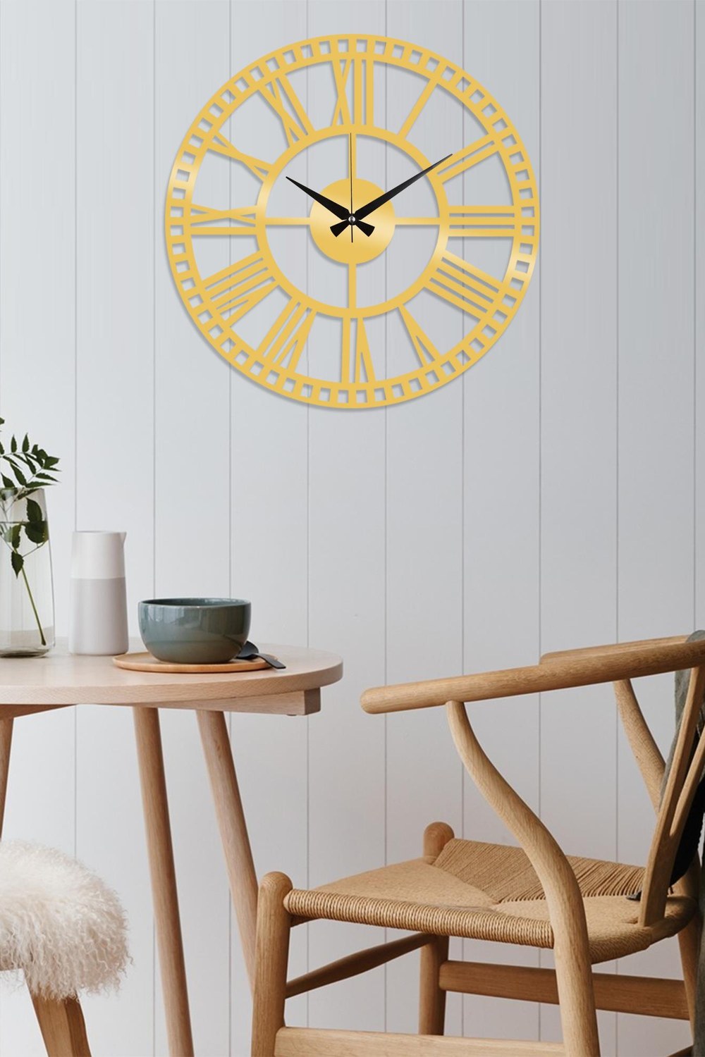 Watch-010-A Dekoratif Metal Duvar Saati - 0