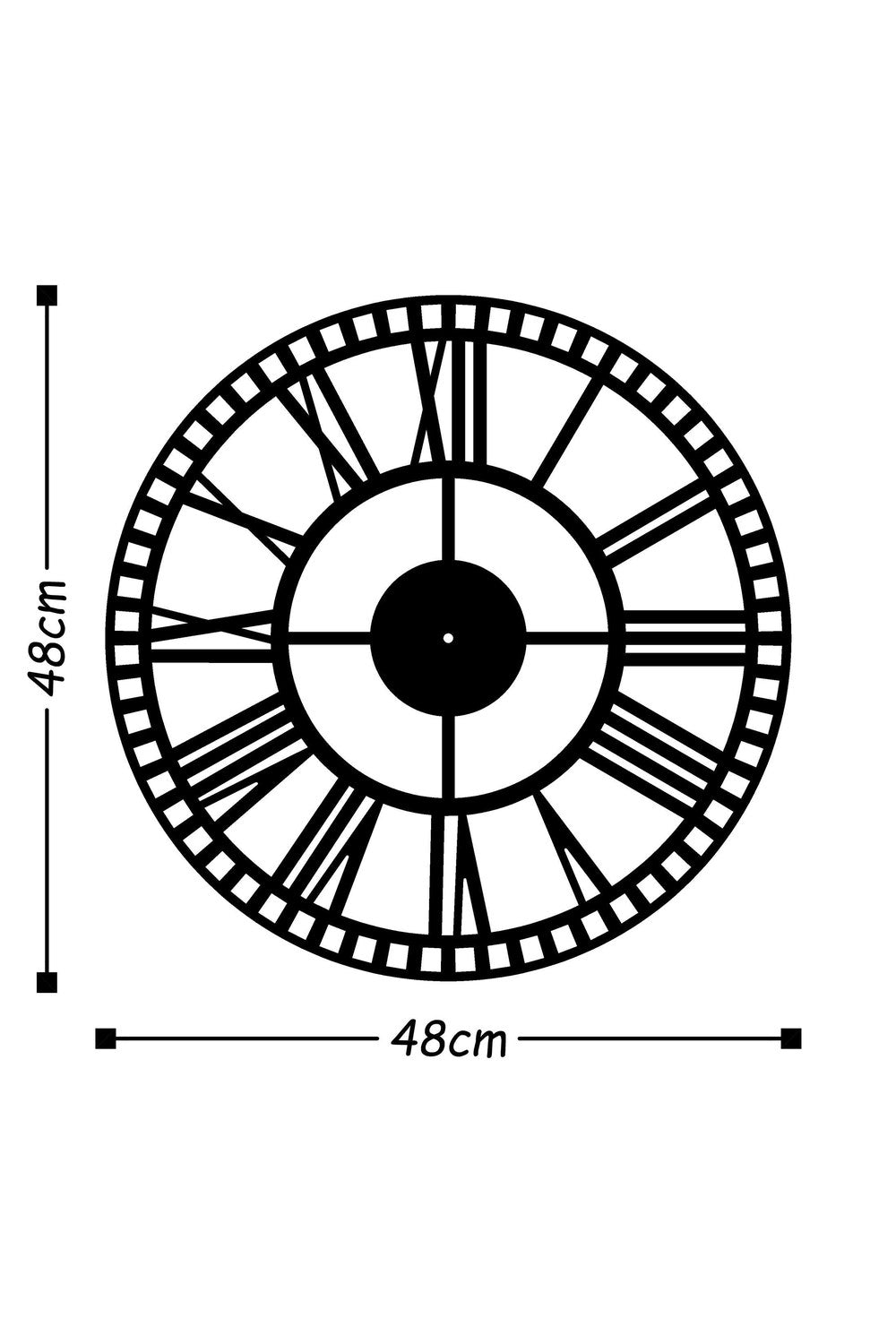 Watch-010 Dekoratif Metal Duvar Saati - 2