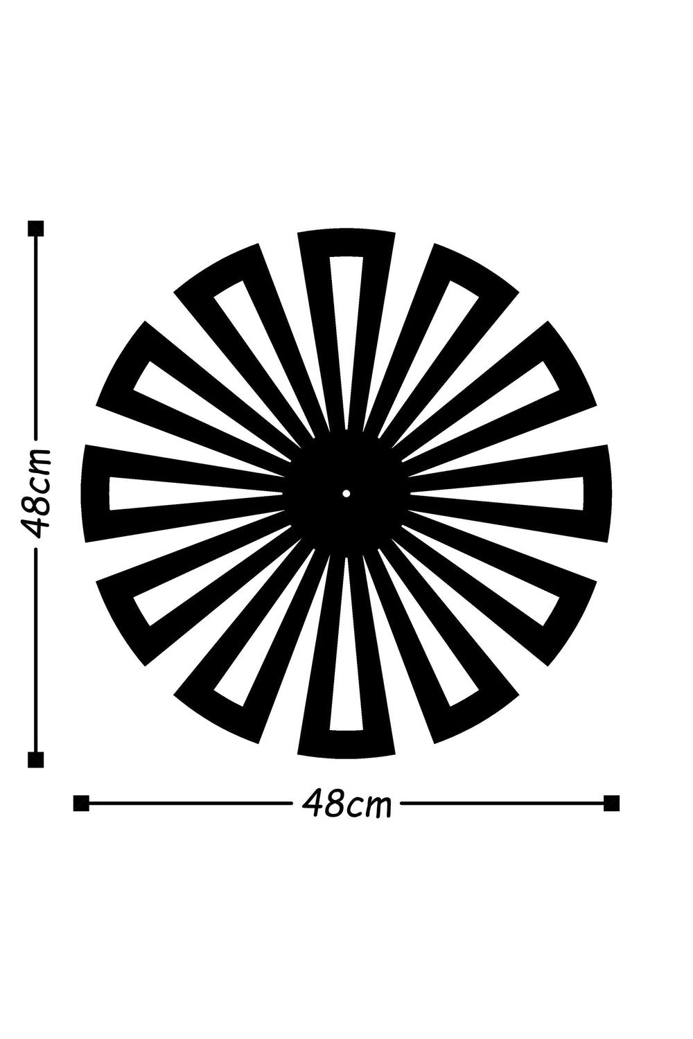 Watch-007-B Dekoratif Metal Duvar Saati - 2