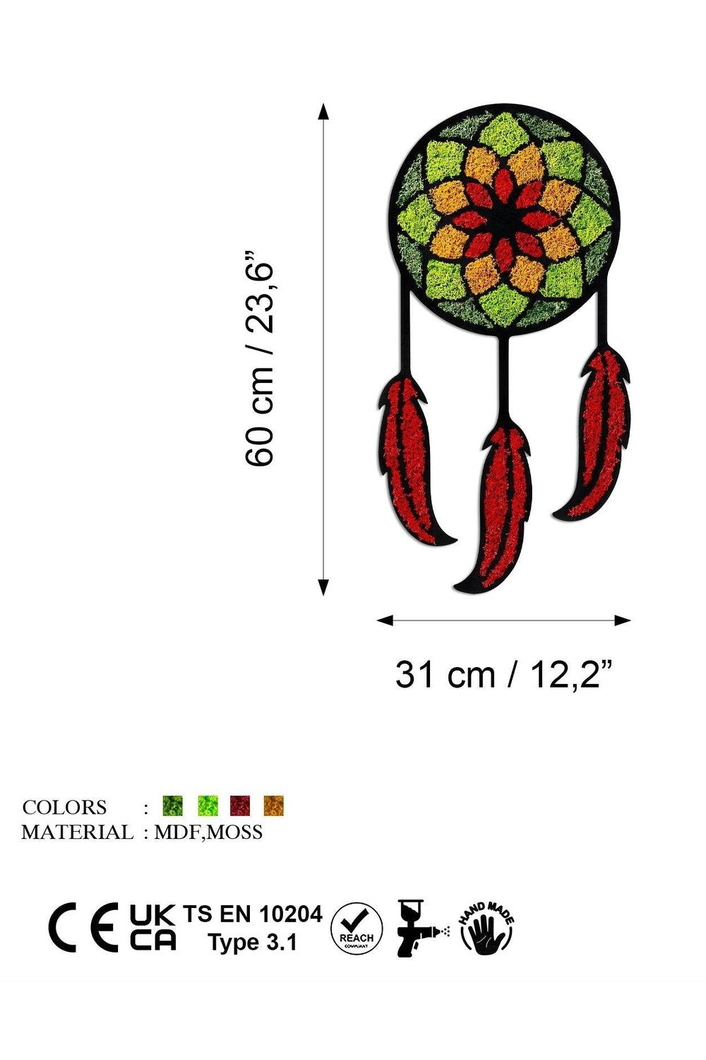 Yns-028 Dekoratif Yosun Duvar Tablosu - 5