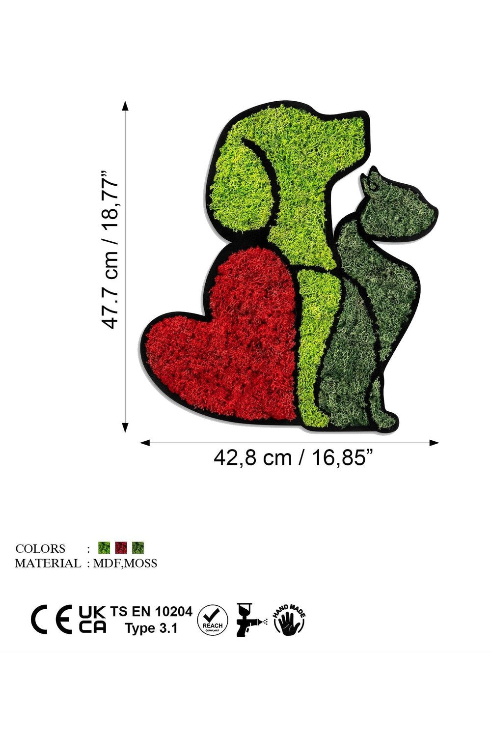 Yns-022 Dekoratif Yosun Duvar Tablosu - 5