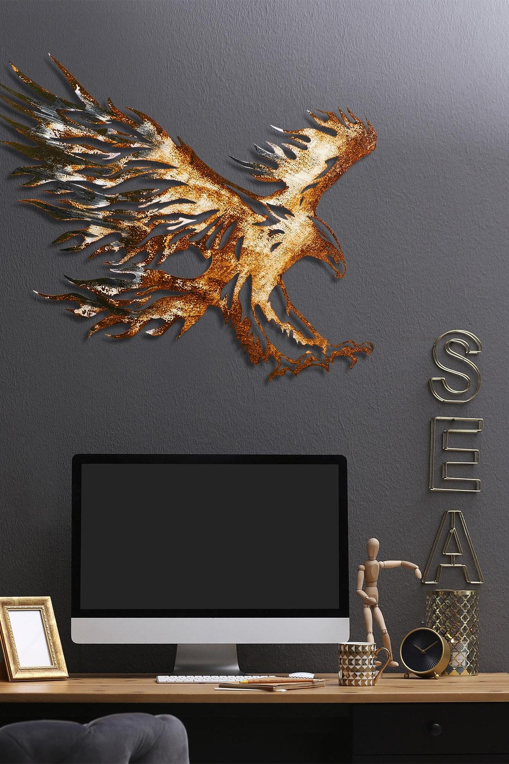 Bys-099-A Dekoratif Metal Duvar Tablosu - 2