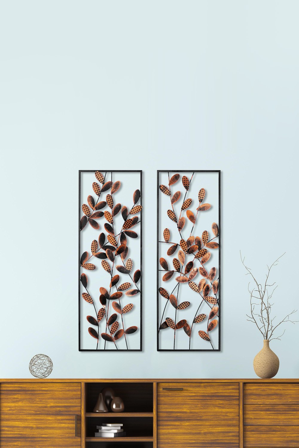 Bys-094-B Dekoratif 2'li Metal Duvar Tablosu - 2