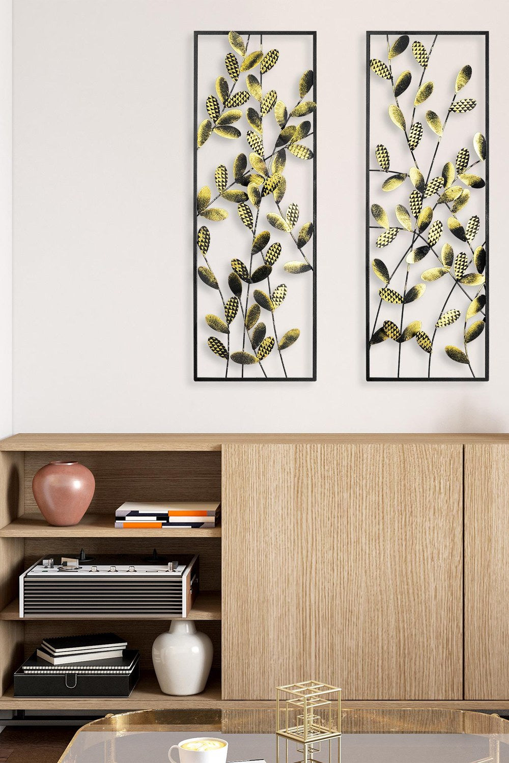 Bys-094-A Dekoratif 2'li Metal Duvar Tablosu - 0