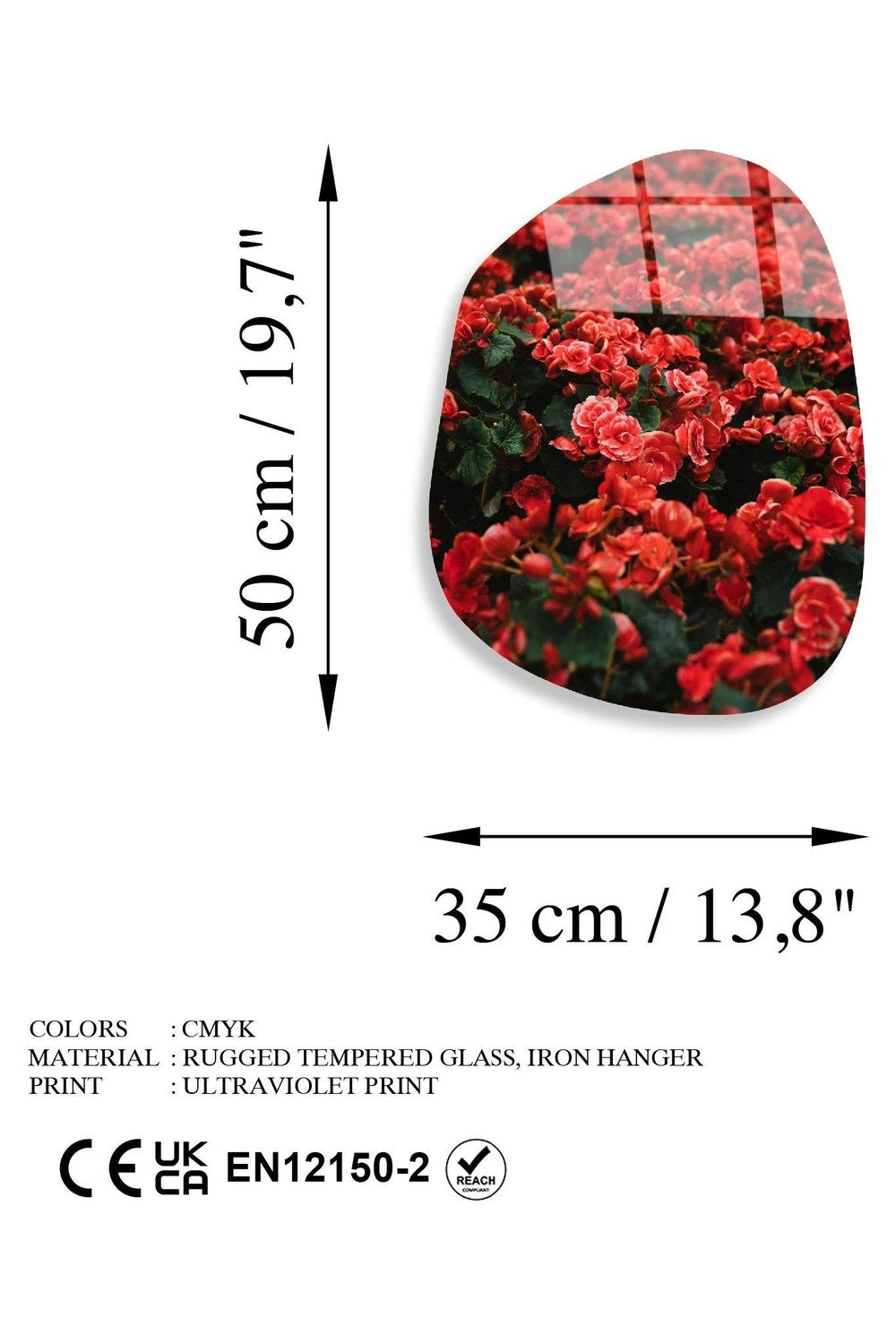 Uv-1113 Baskılı Cam Amorf Duvar Tablosu - 5