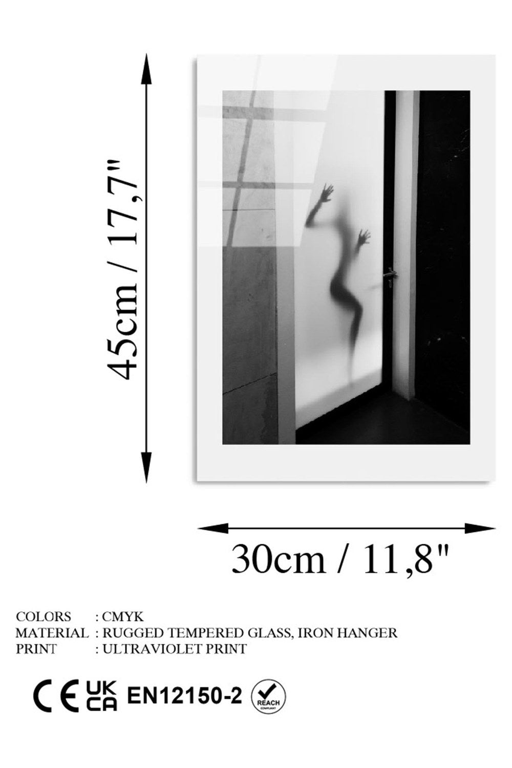 Uv-982 Baskılı Cam Dikdörtgen Duvar Tablosu - 6