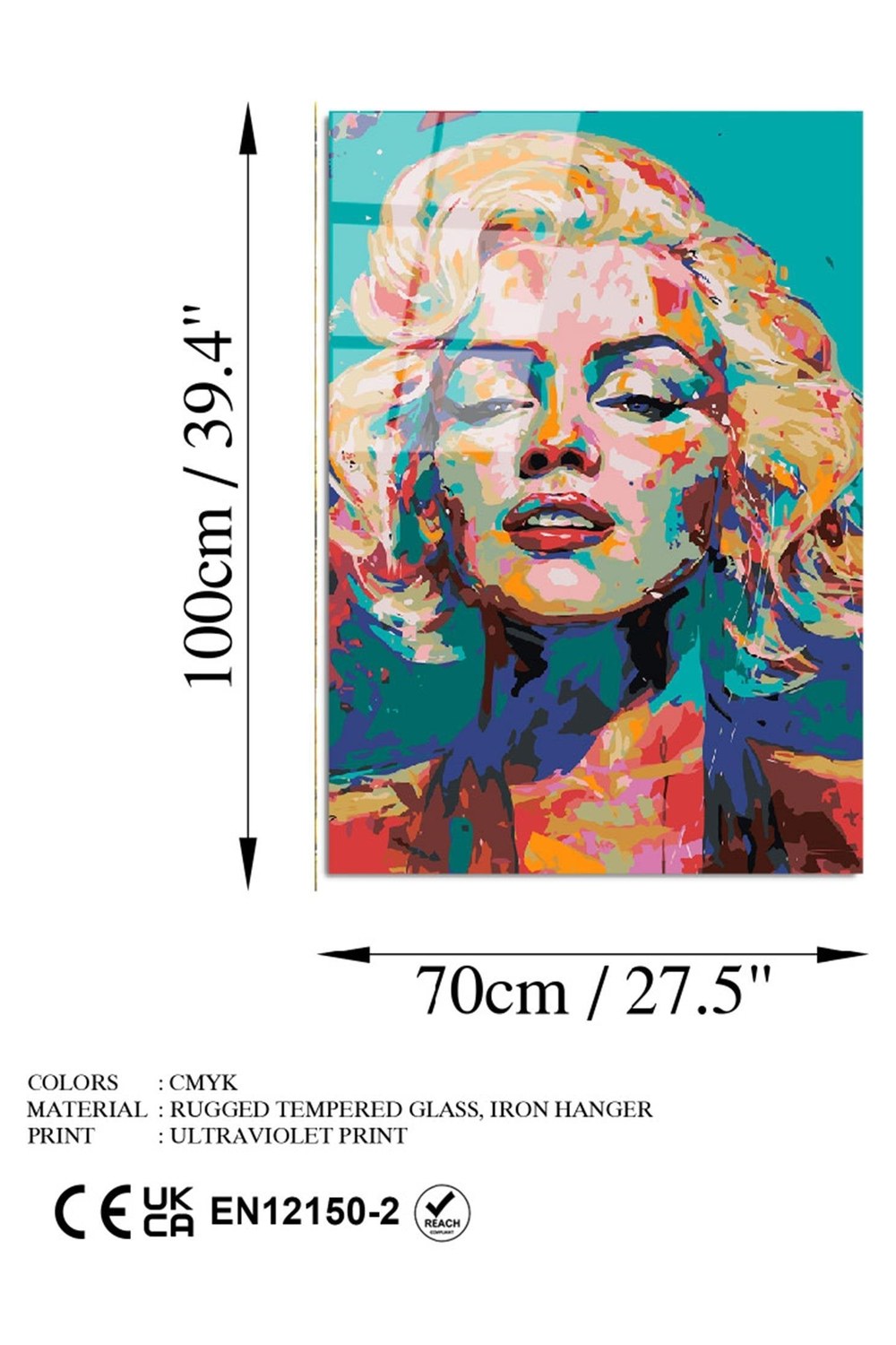 Uv-793 Baskılı Cam Dikdörtgen Duvar Tablosu - 6