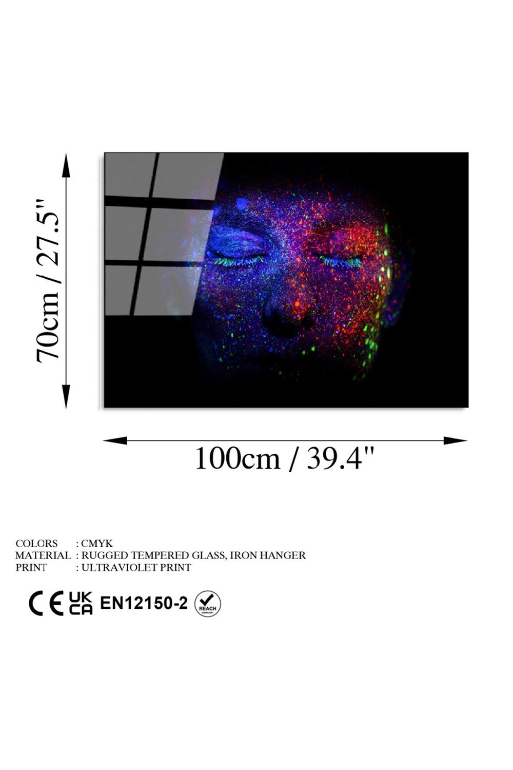 Uv-792 Baskılı Cam Dikdörtgen Duvar Tablosu - 6