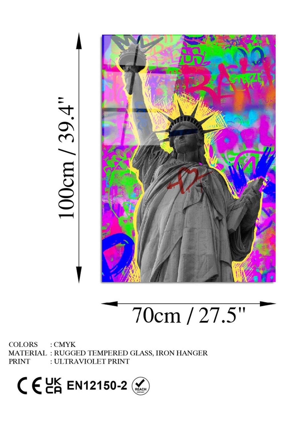 Uv-785 Baskılı Cam Dikdörtgen Duvar Tablosu - 6