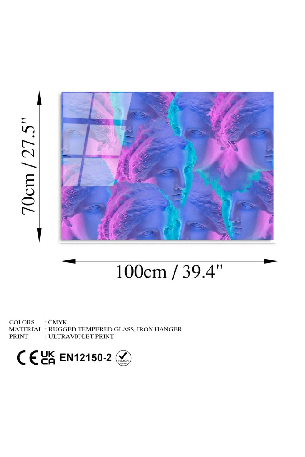 Uv-775 Baskılı Cam Dikdörtgen Duvar Tablosu - 6