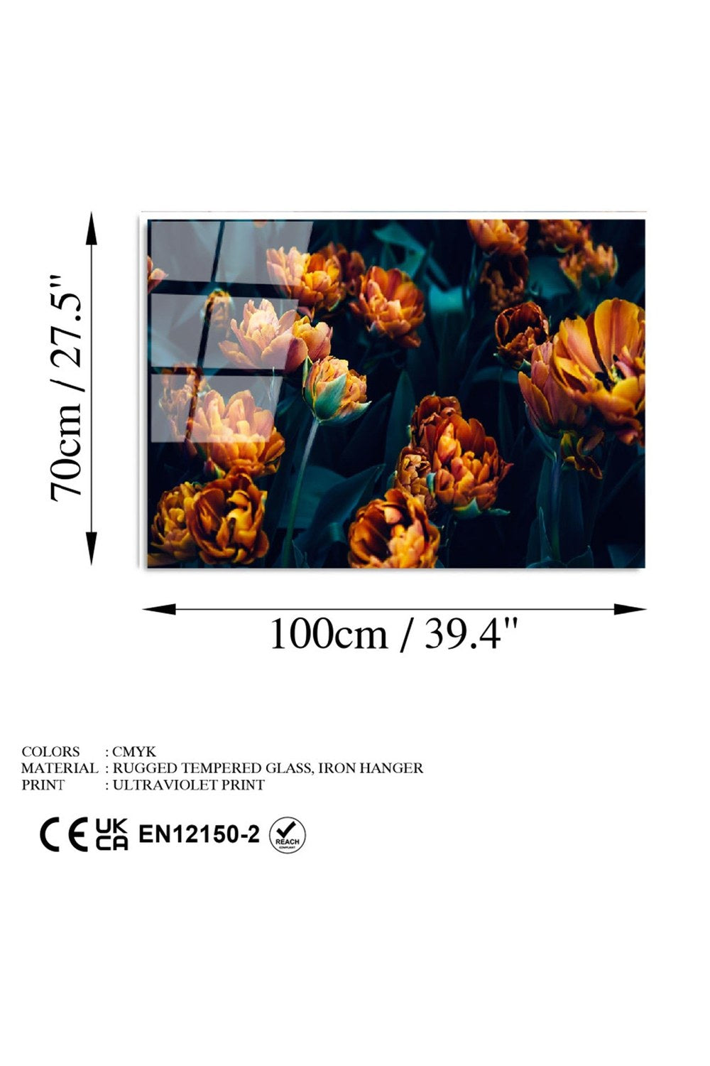 Uv-760 Baskılı Cam Dikdörtgen Duvar Tablosu - 6