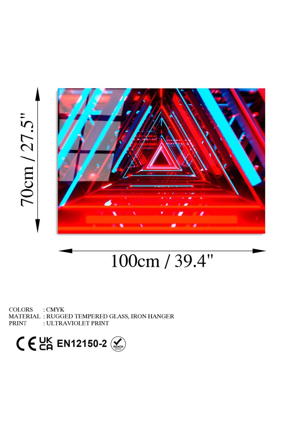 Uv-755 Baskılı Cam Dikdörtgen Duvar Tablosu - 6