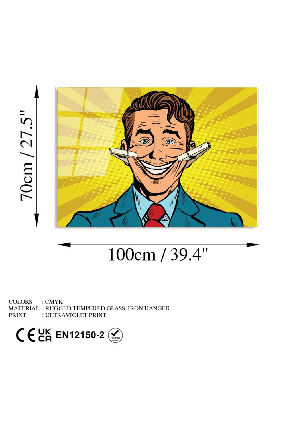 Uv-737 Baskılı Cam Dikdörtgen Duvar Tablosu - 6