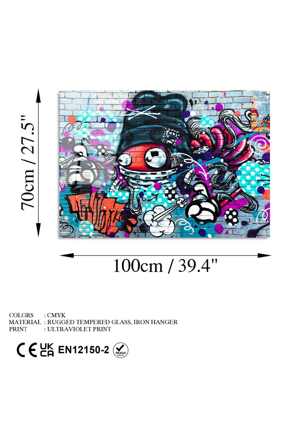 Uv-716 Baskılı Cam Dikdörtgen Duvar Tablosu - 6