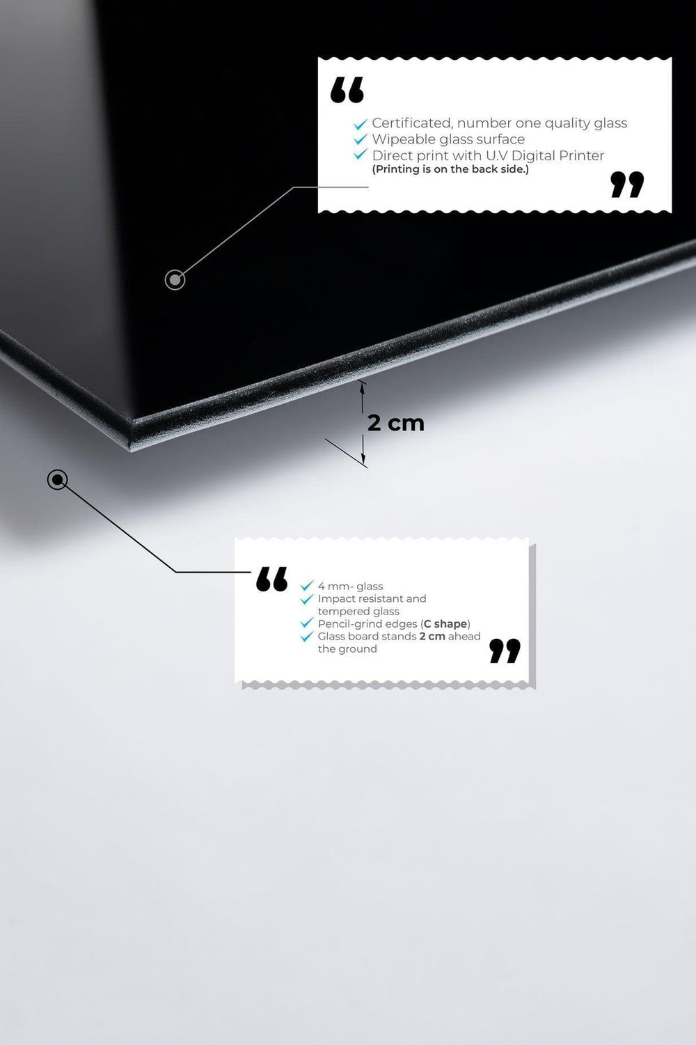 Uv-613 Baskılı Cam Dikdörtgen Duvar Tablosu - 5