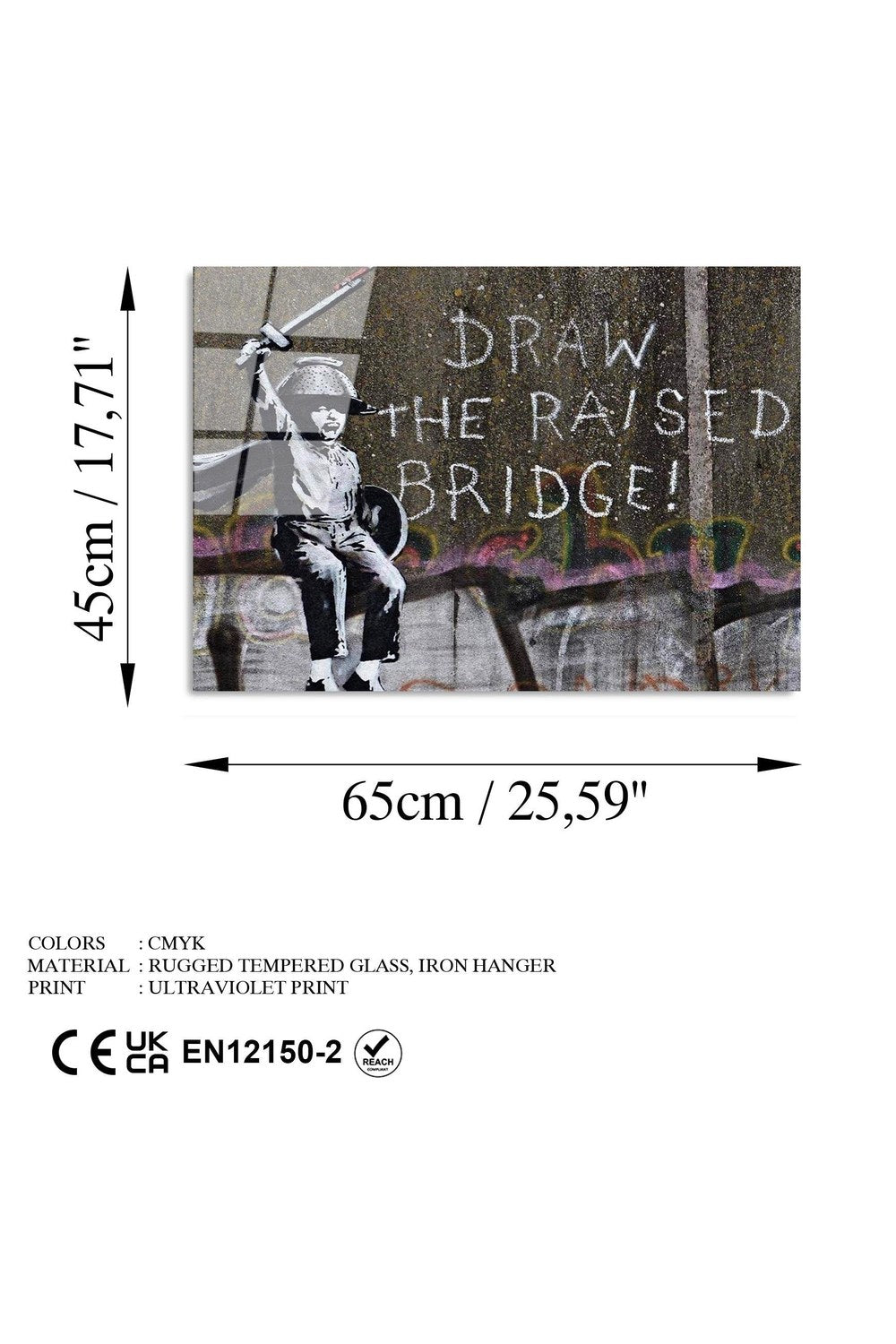 Uv-484 Baskılı Cam Dikdörtgen Duvar Tablosu - 7