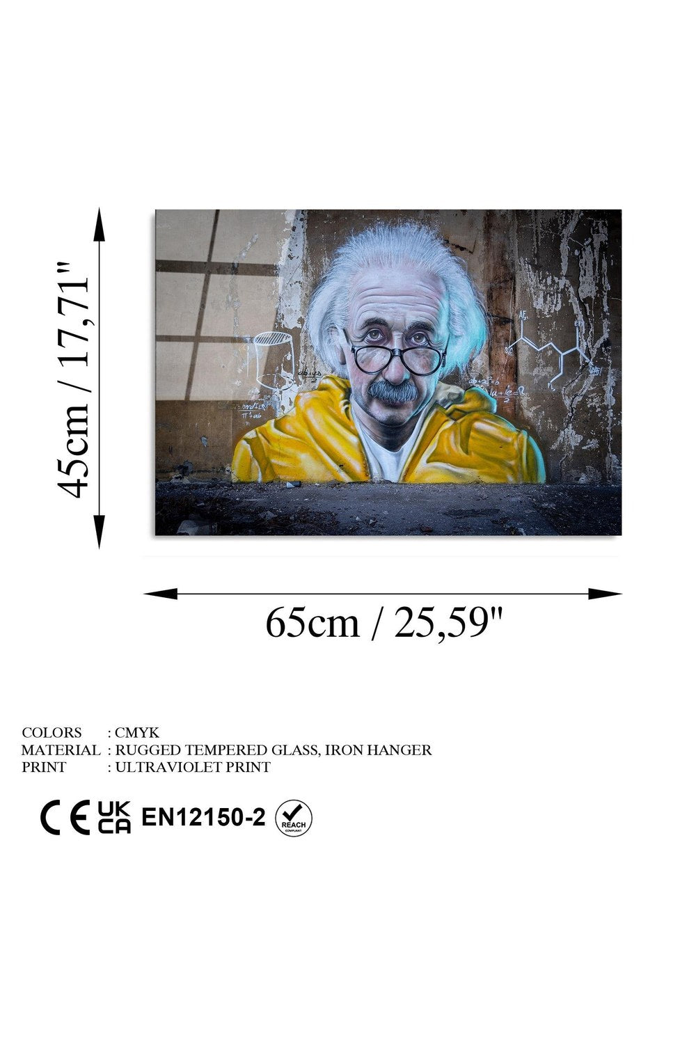 Uv-482 Baskılı Cam Dikdörtgen Duvar Tablosu - 6