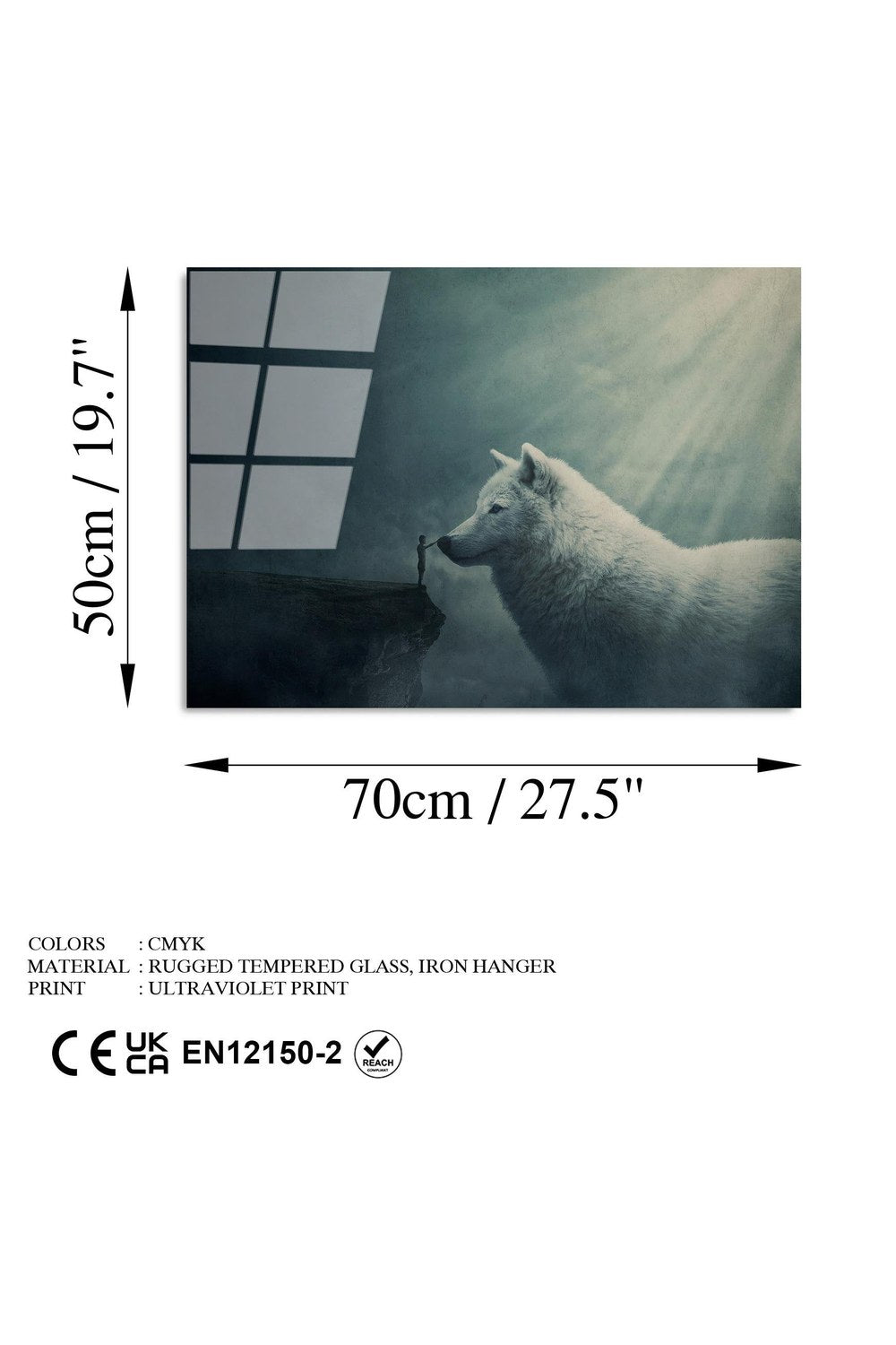 Uv-465 Baskılı Cam Dikdörtgen Duvar Tablosu - 7