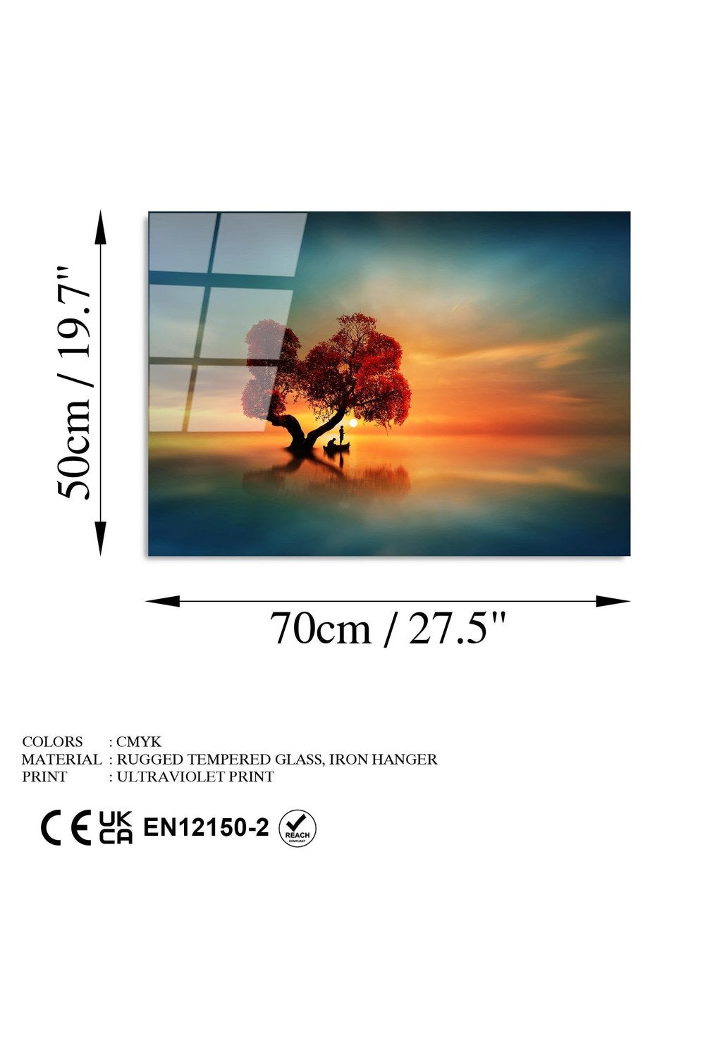 Uv-450 Baskılı Cam Dikdörtgen Duvar Tablosu - 7