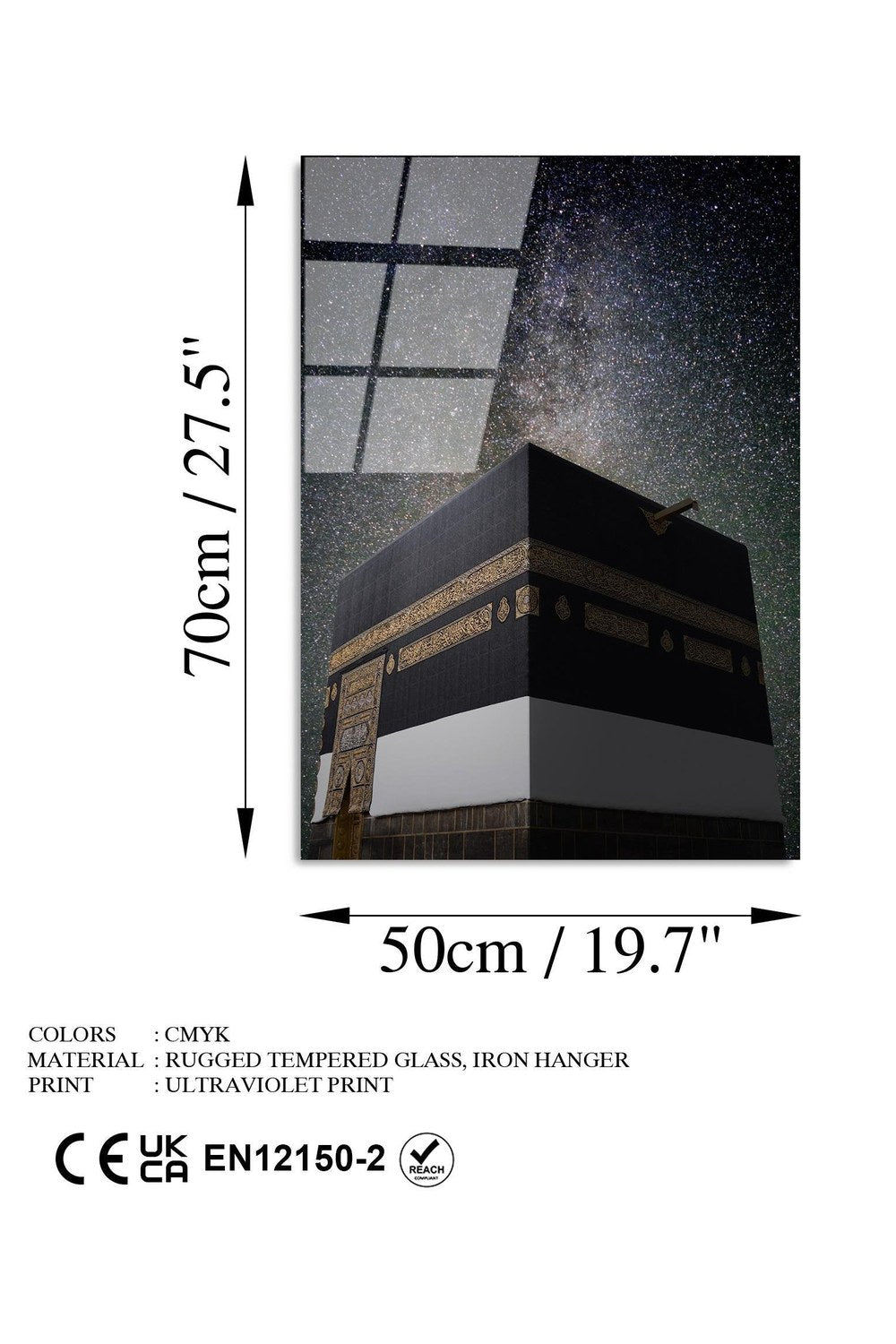 Uv-449 Baskılı Cam Dikdörtgen Duvar Tablosu - 7
