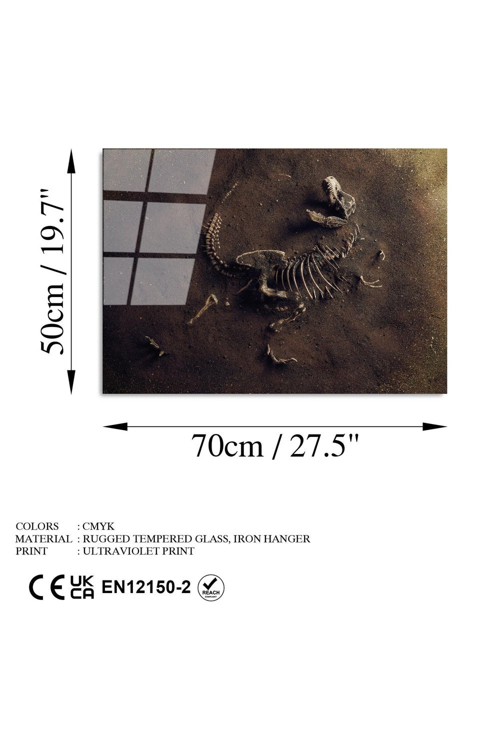 Uv-445 Baskılı Cam Dikdörtgen Duvar Tablosu - 7