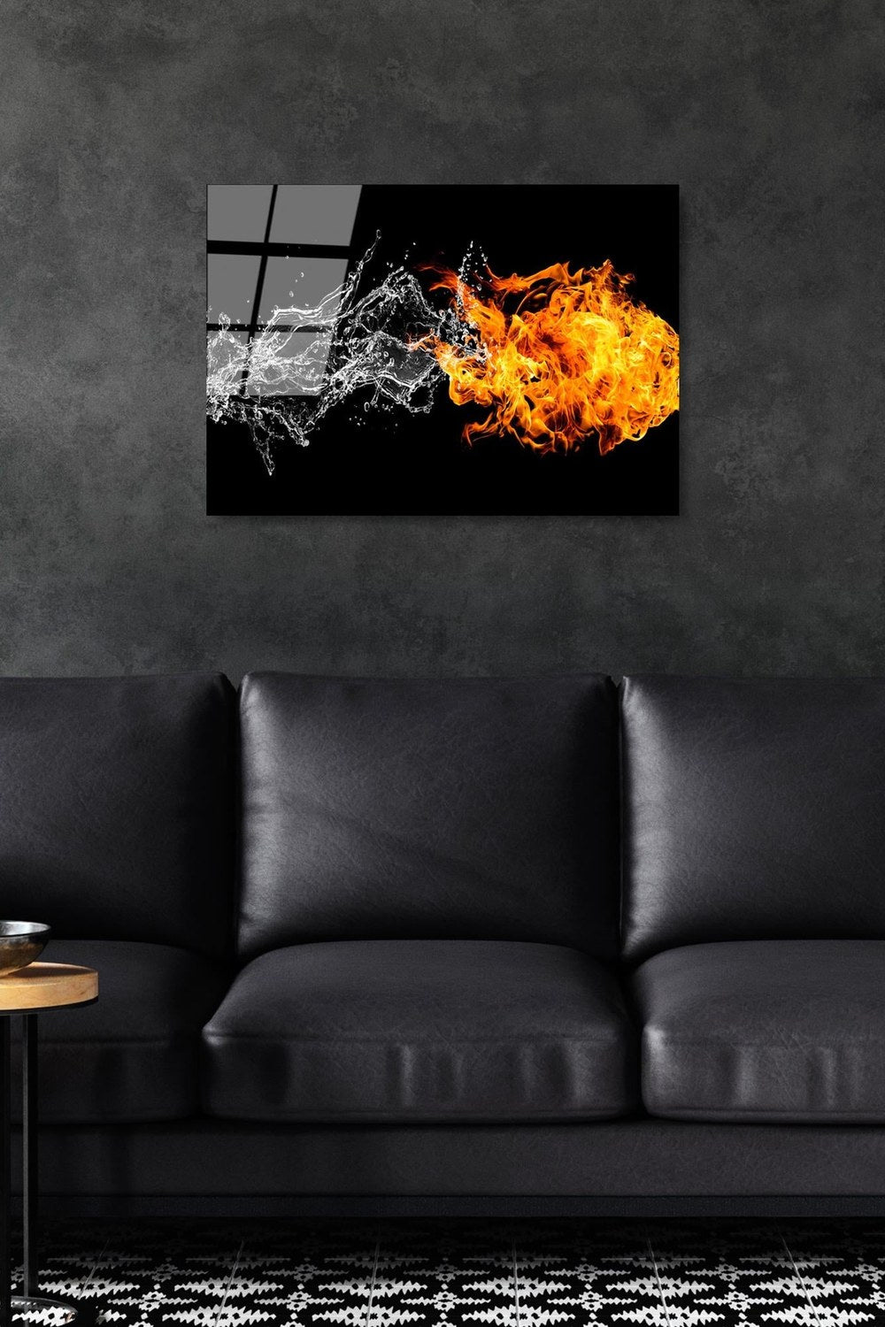 Uv-443 Baskılı Cam Dikdörtgen Duvar Tablosu - 0