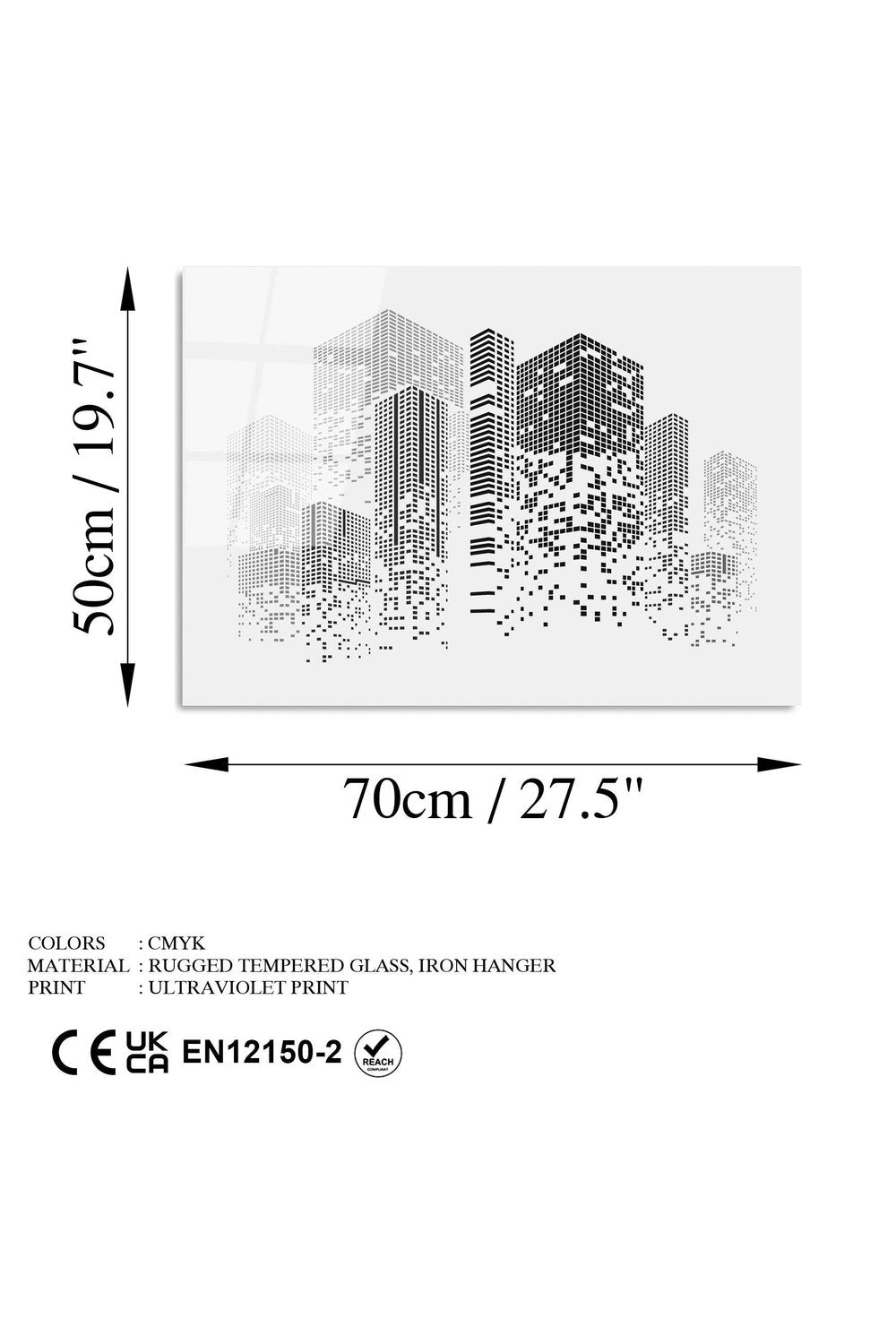 Uv-437 Baskılı Cam Dikdörtgen Duvar Tablosu - 7